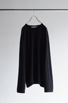 C/R OVER CREWNECK L/S T-SHIRT/BLACK