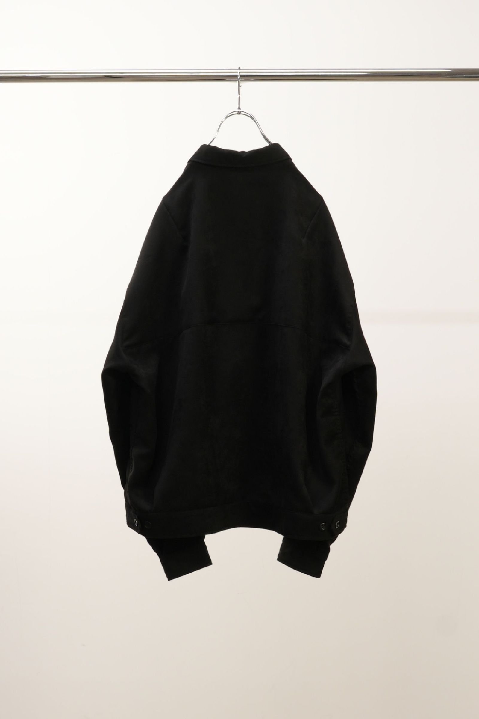 ANCELLM SUEDE SHORT SHIRT JACKET アンセルム ANCELLM - SUEDE SHORT SHIRT JACKET | BLACK | スウェード