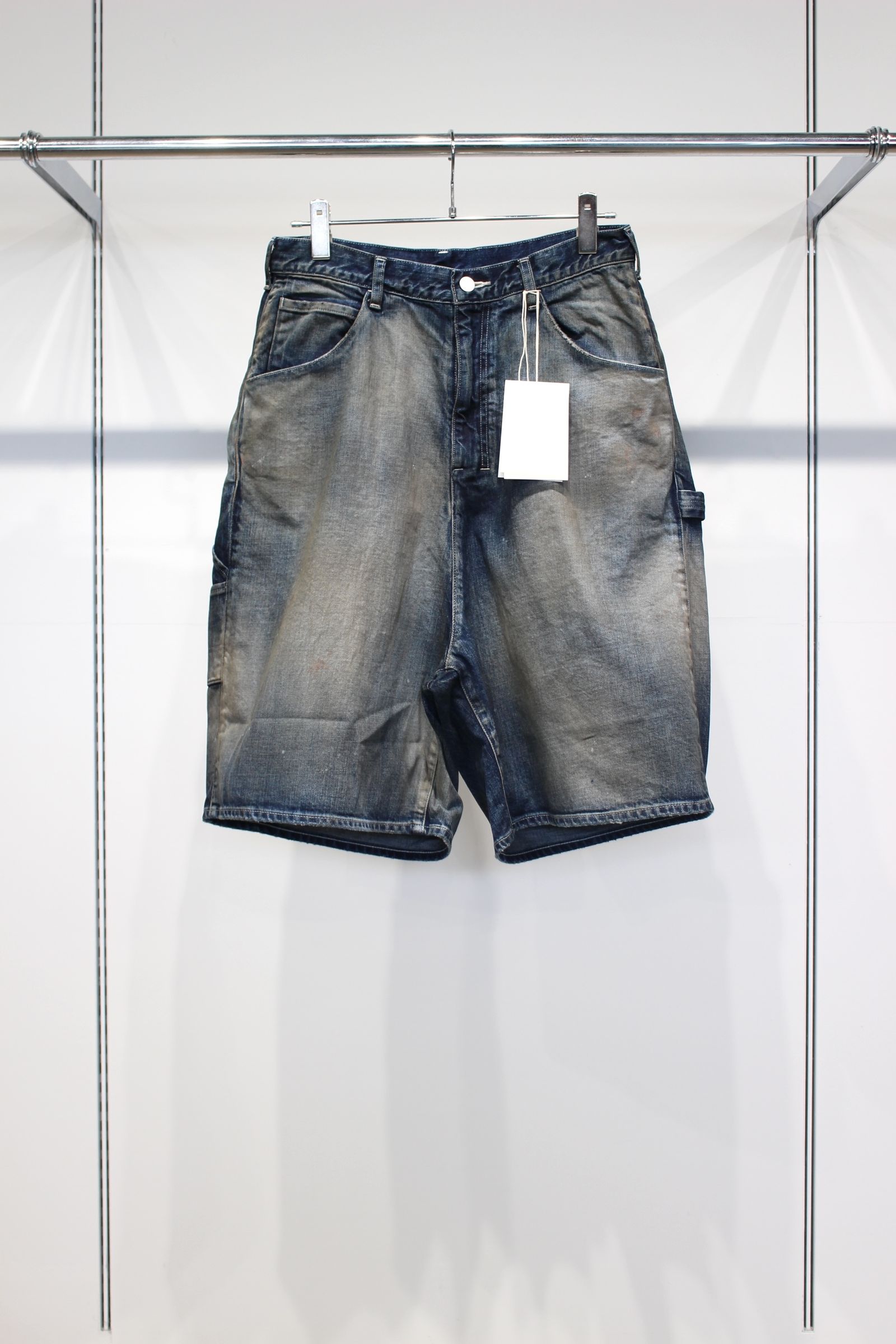 DENIM PAINTER SHORTS | INDIGO | デニムショーツ