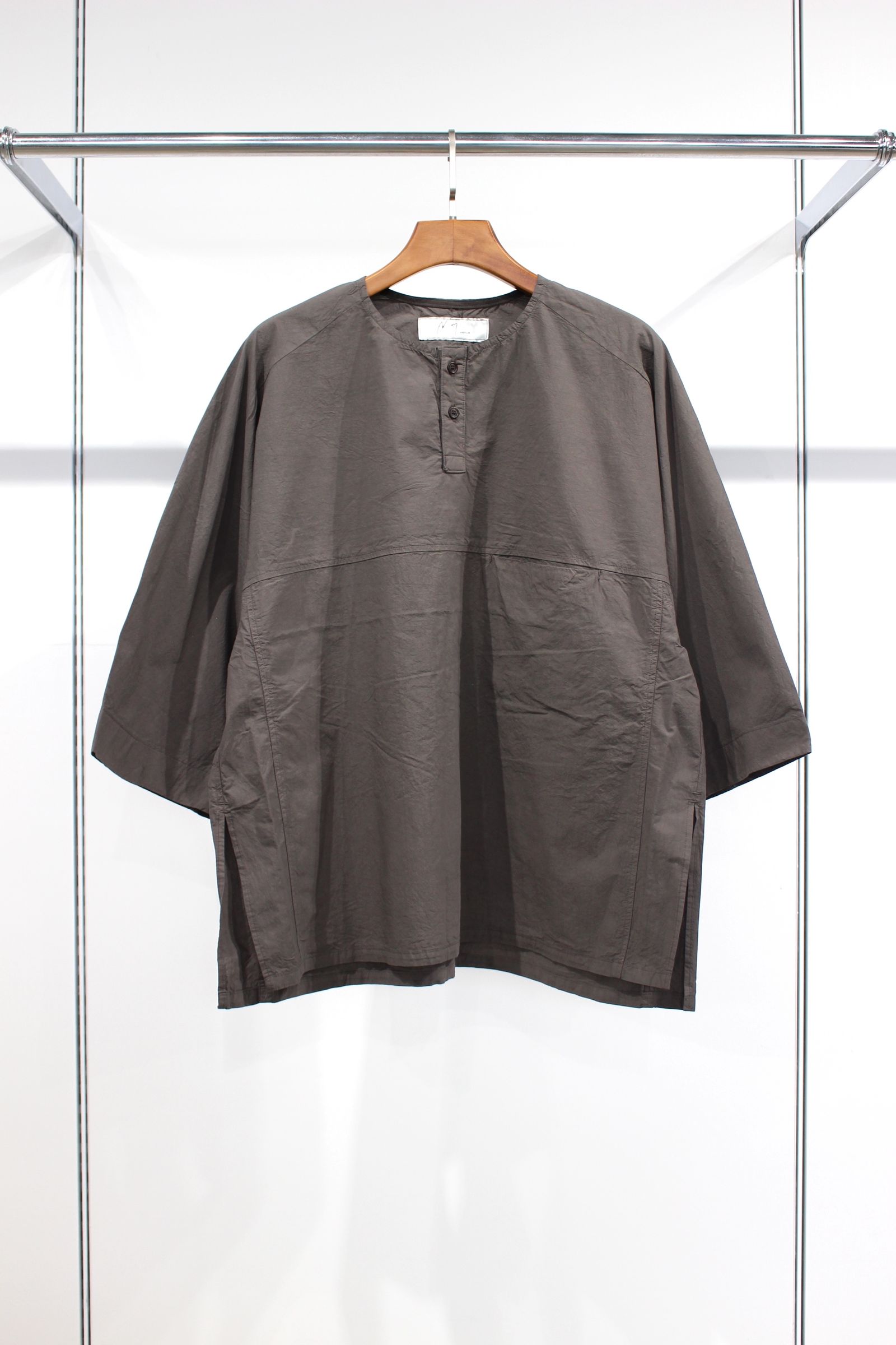 ANCELLM - DYED SKIPPER SS SHIRT/F.BLACK | NapsNote