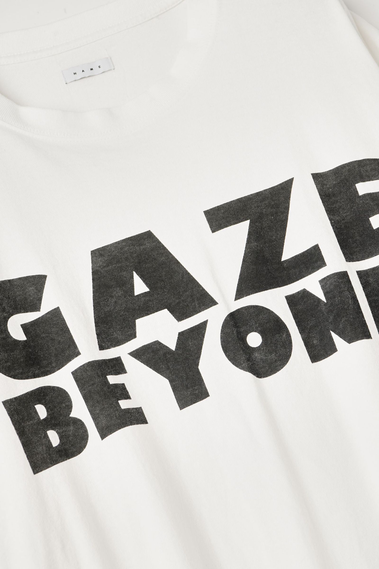 LOOSE FIT PRINT TEE : GAZE BEYOND | WHITE | カットソー