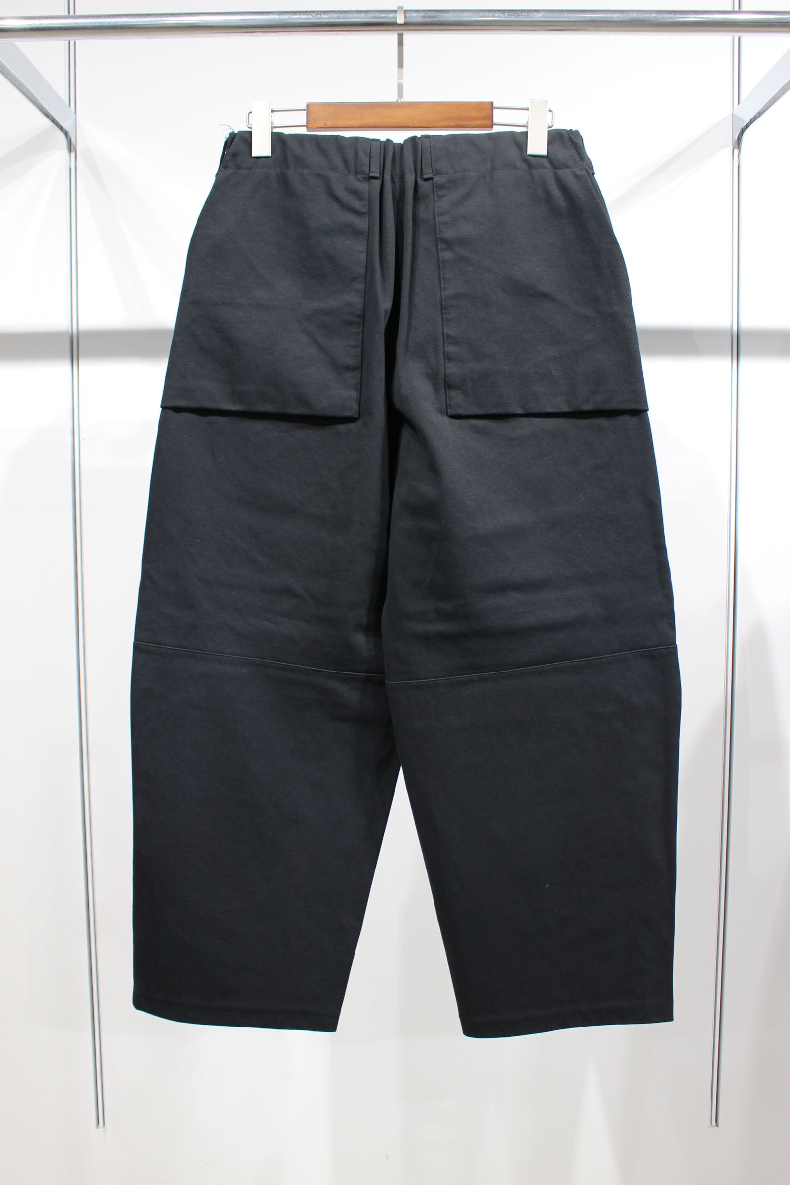 HARD TWILL WIDE PANTS/BLACK