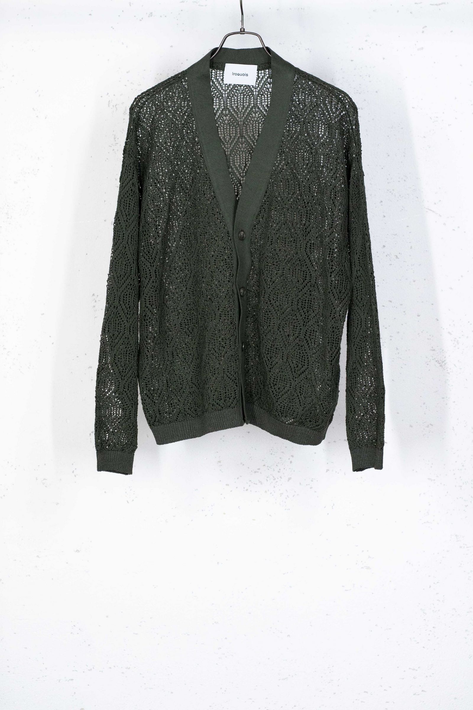 ARGYLE OPEN WORK KNIT/カーディガン
