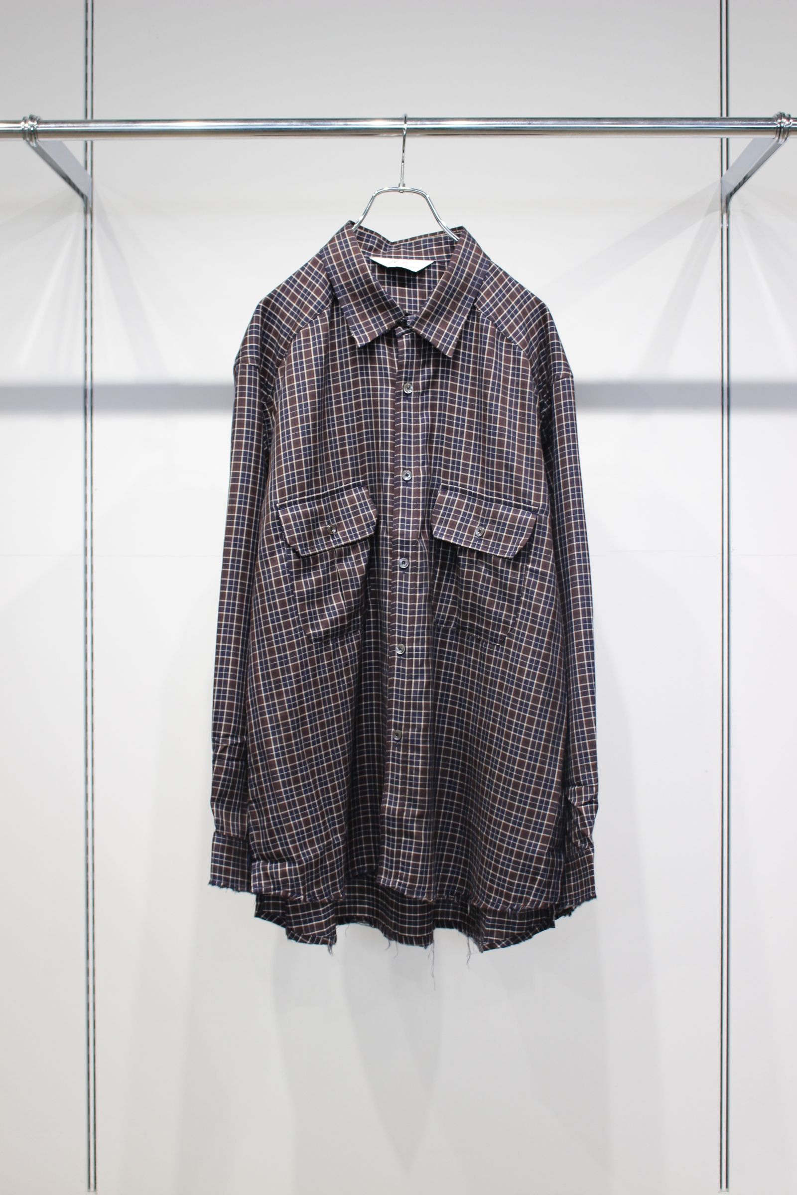 NEL CHECK OVER WORK SHIRT | NAVY | ネルシャツ