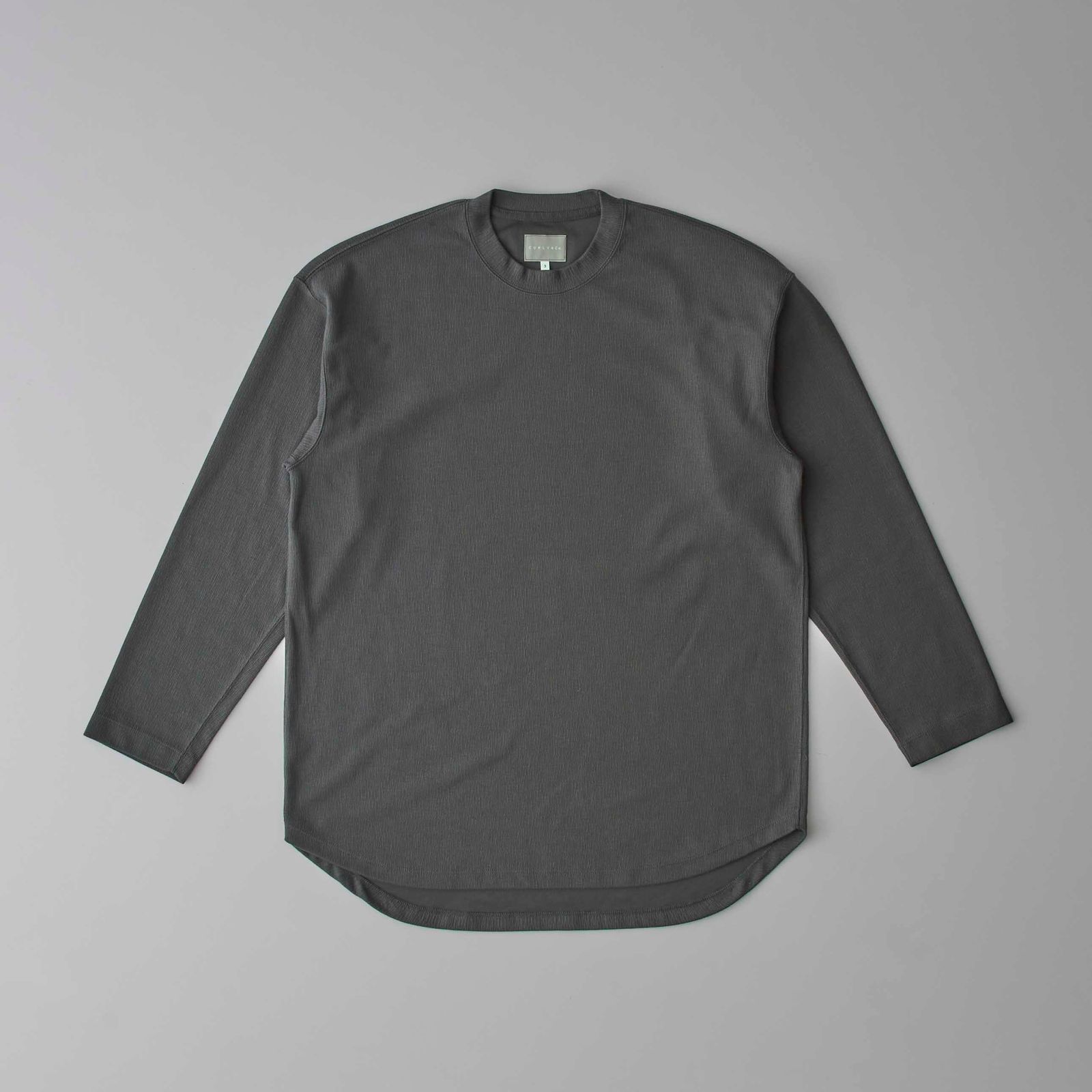 [ラスト1点] CRAPE DOUBLE-KNIT TEE L/S | NAVY | カットソー