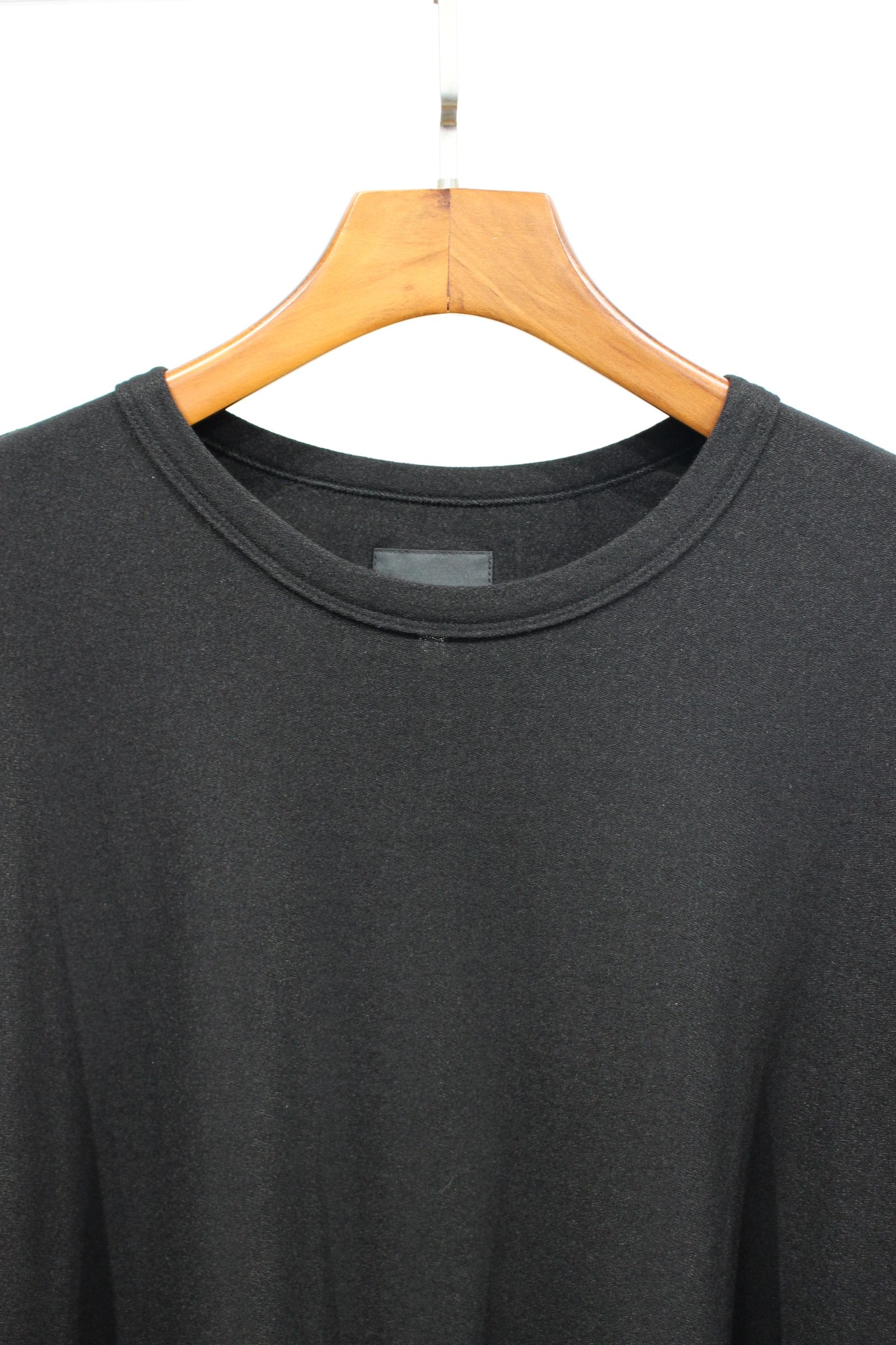 [ラスト1点] CASHMERE SILK L/S TEE | BLACK | カットソー