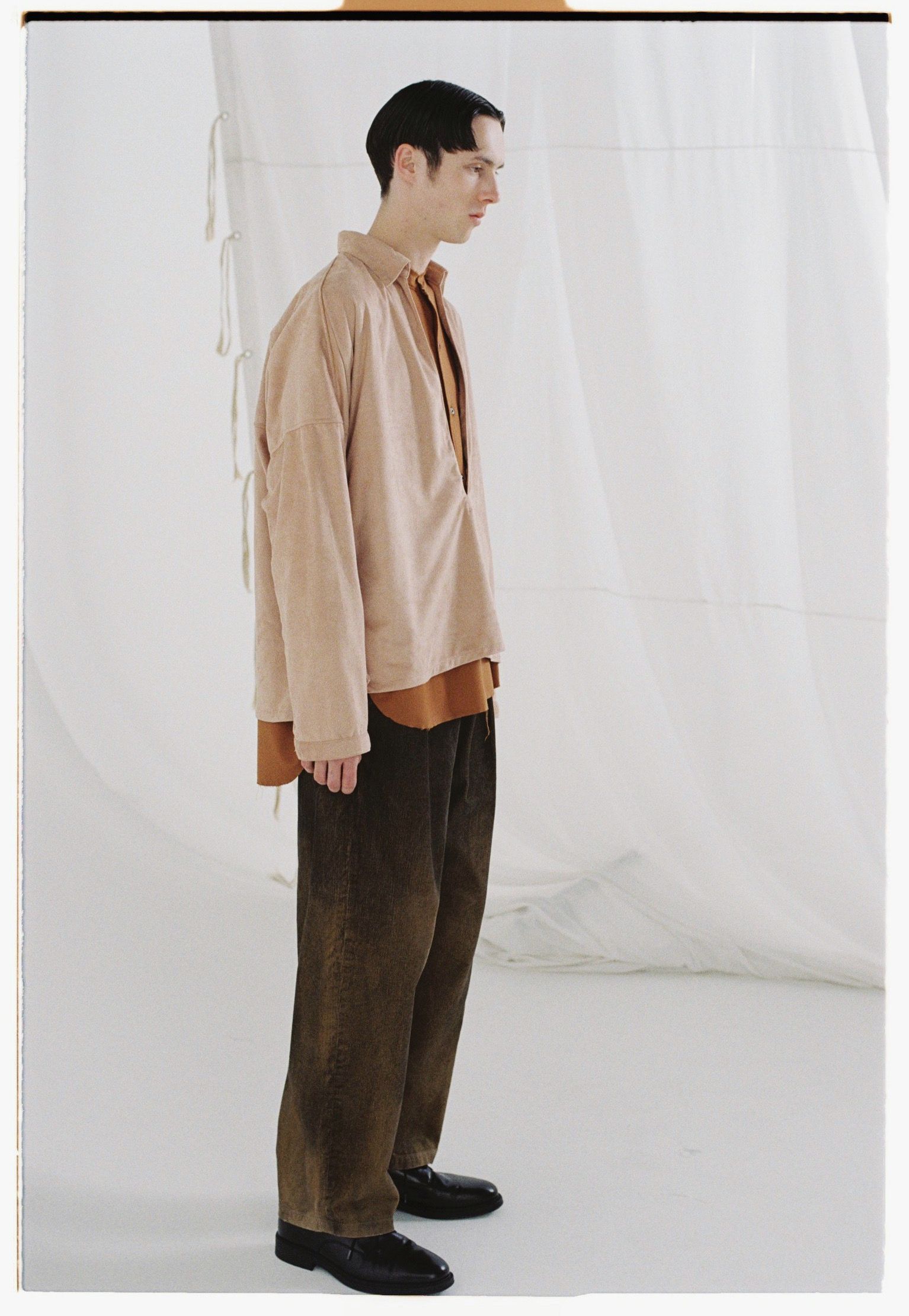 トップス ANCELLM/VEGAN LEATHER SKIPPER SHIRT 3 ANCELLM - VEGAN LEATHER SKIPPER SHIRT/D.PINK | NapsNote