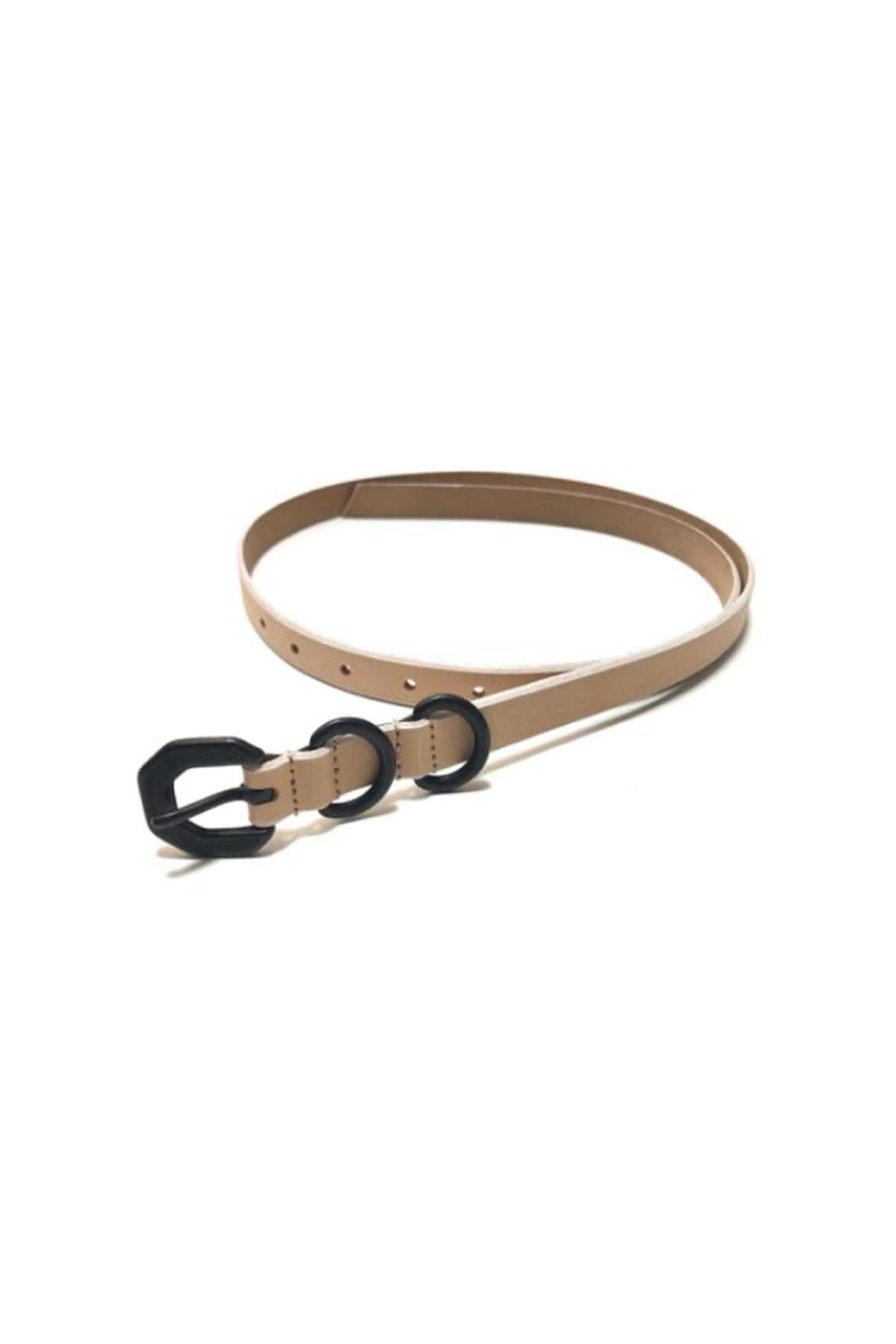 NARROW LEATHER BELT | NATURAL | ベルト