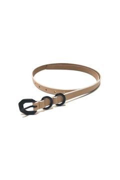 NARROW LEATHER BELT | NATURAL | ベルト