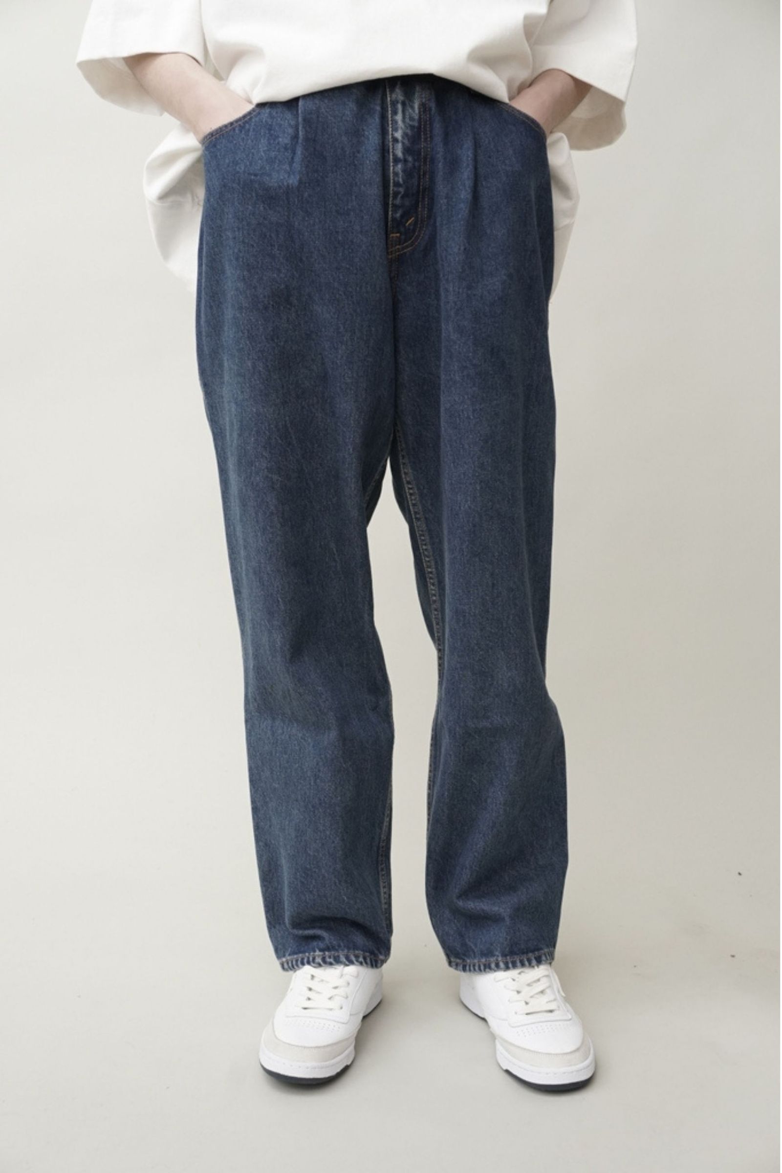 5POCKET TUCK WIDE DENIM/タックワイドデニムパンツ