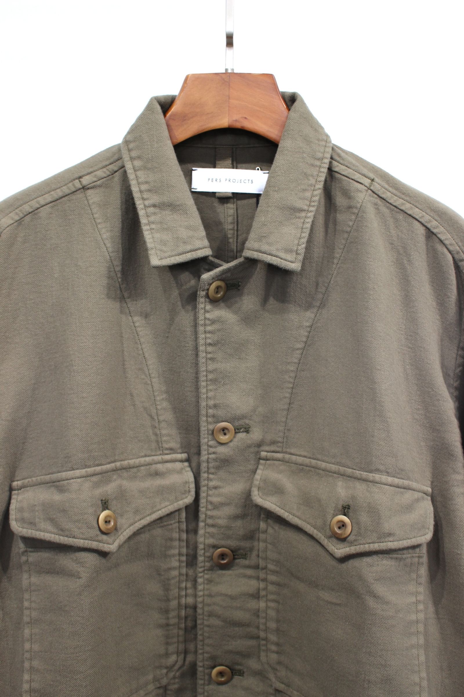 HREINN BLOUSON | OLIVE | シャツブルゾン