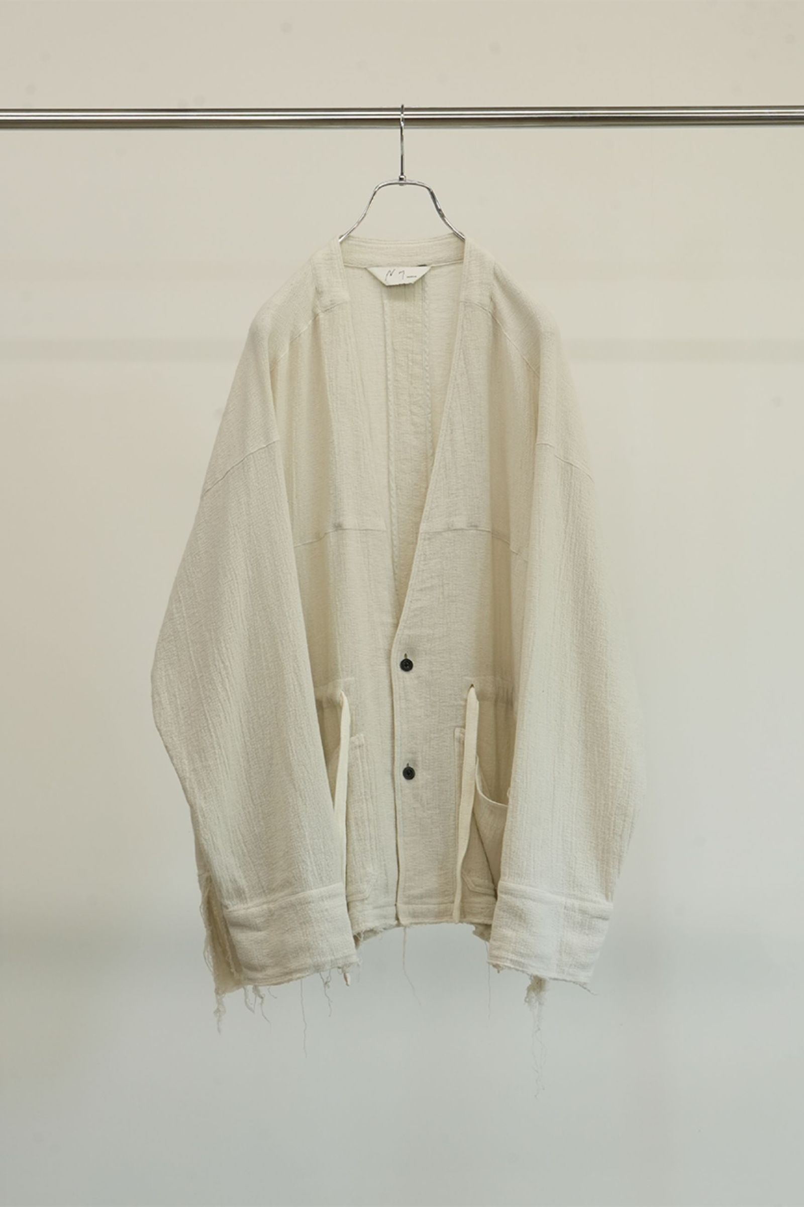 【信頼】 PANAMA - ANCELLM COLLAR WHITE OFF | JACKET SHIRT LESS ジャケット・アウター