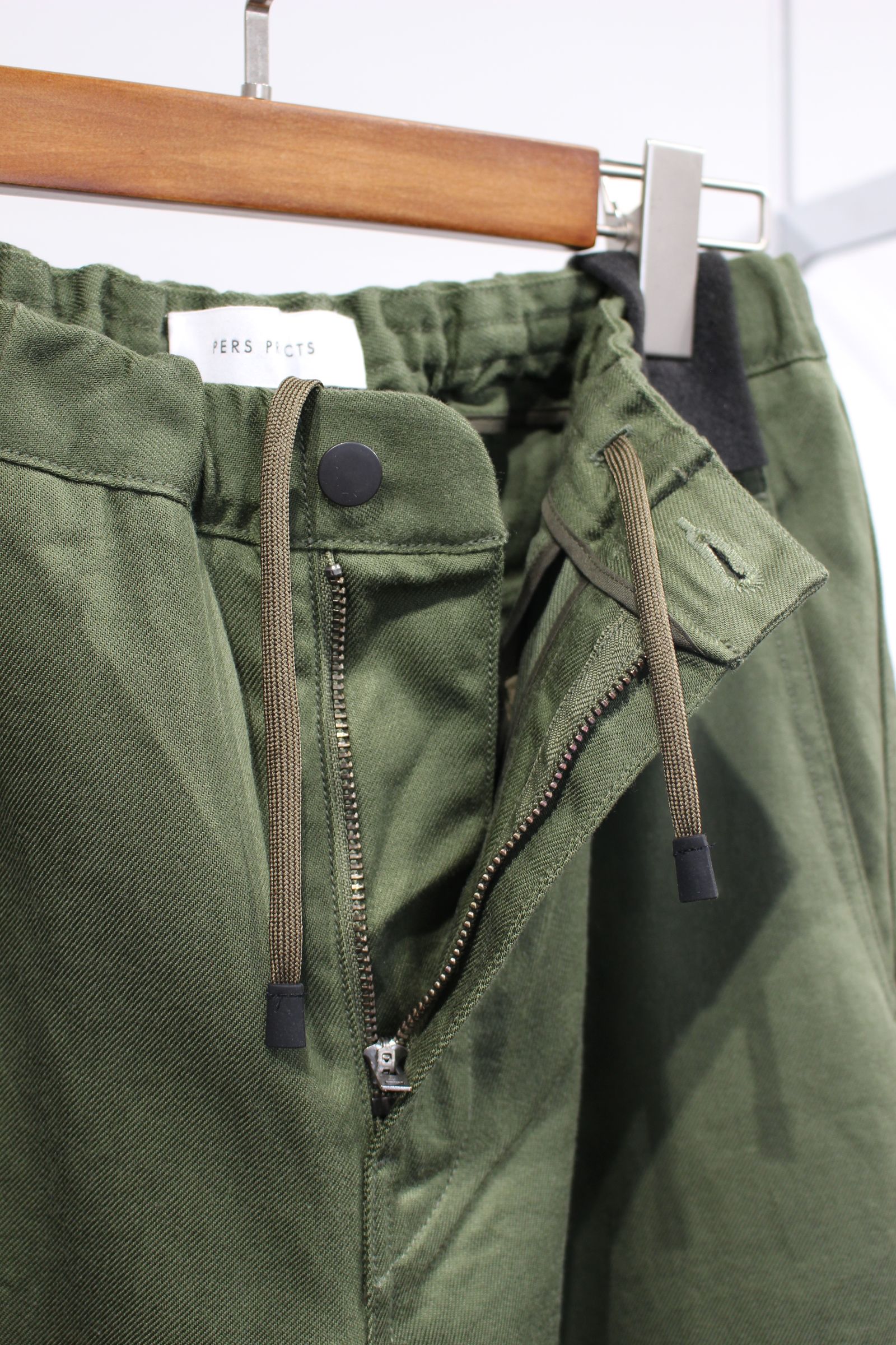 ARON EZ TROUSERS “twill” | OLIVE | パンツ