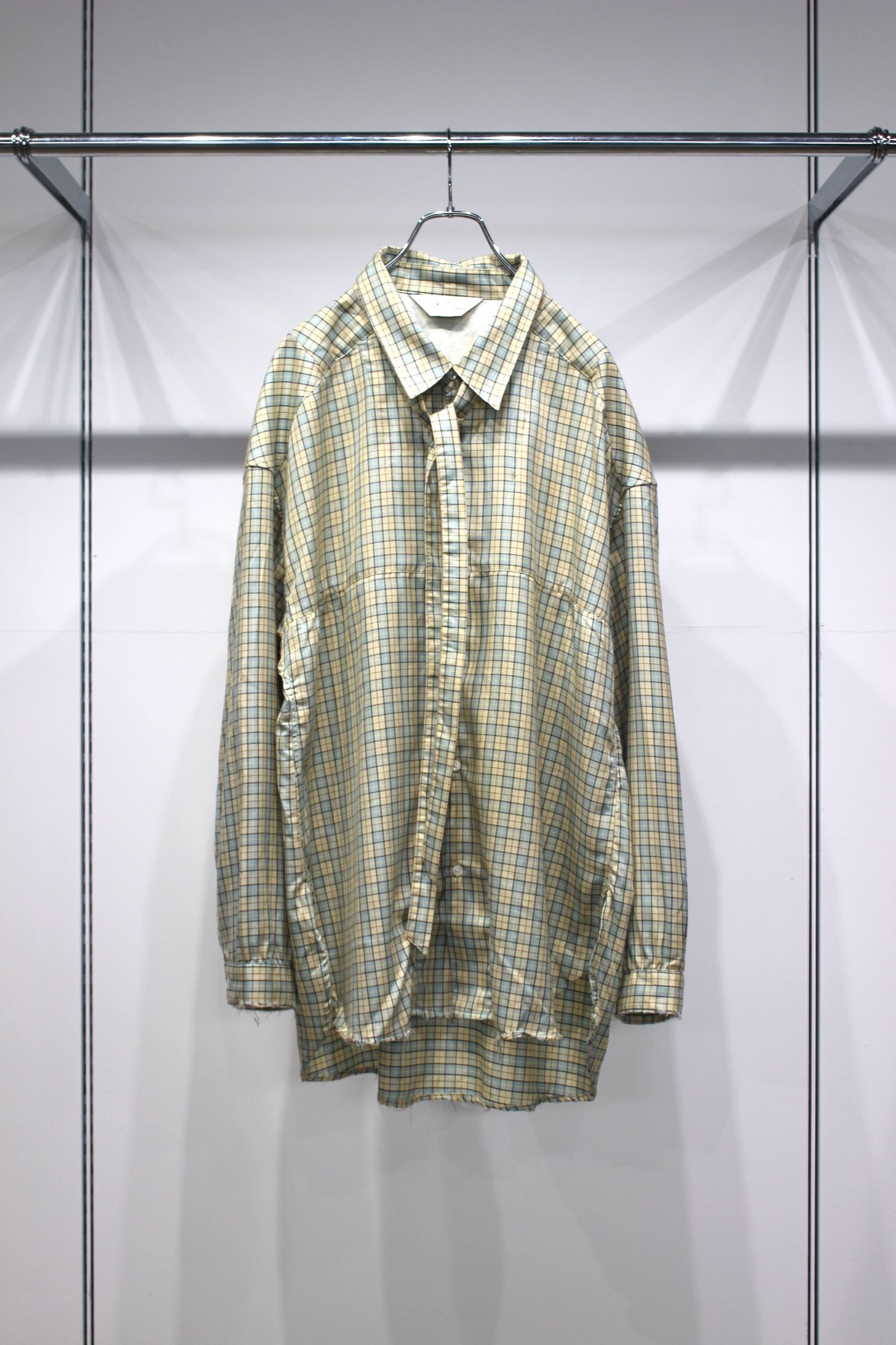[ラスト1点] BOW-TIE CHECK SHIRT | CREAM | シャツ