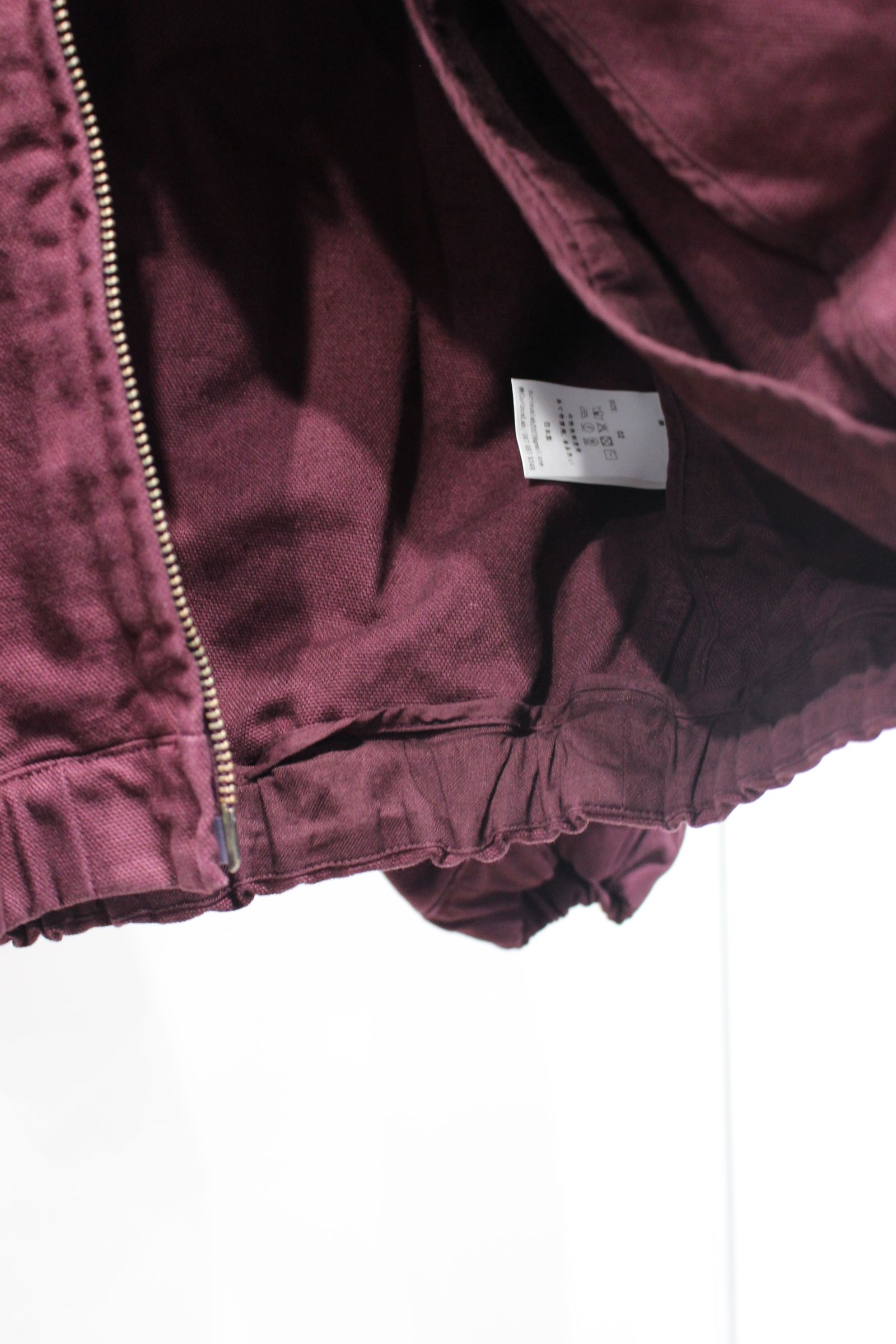 FAITHFUL HOOD JUMPER | WINE | ジップアップフーディー