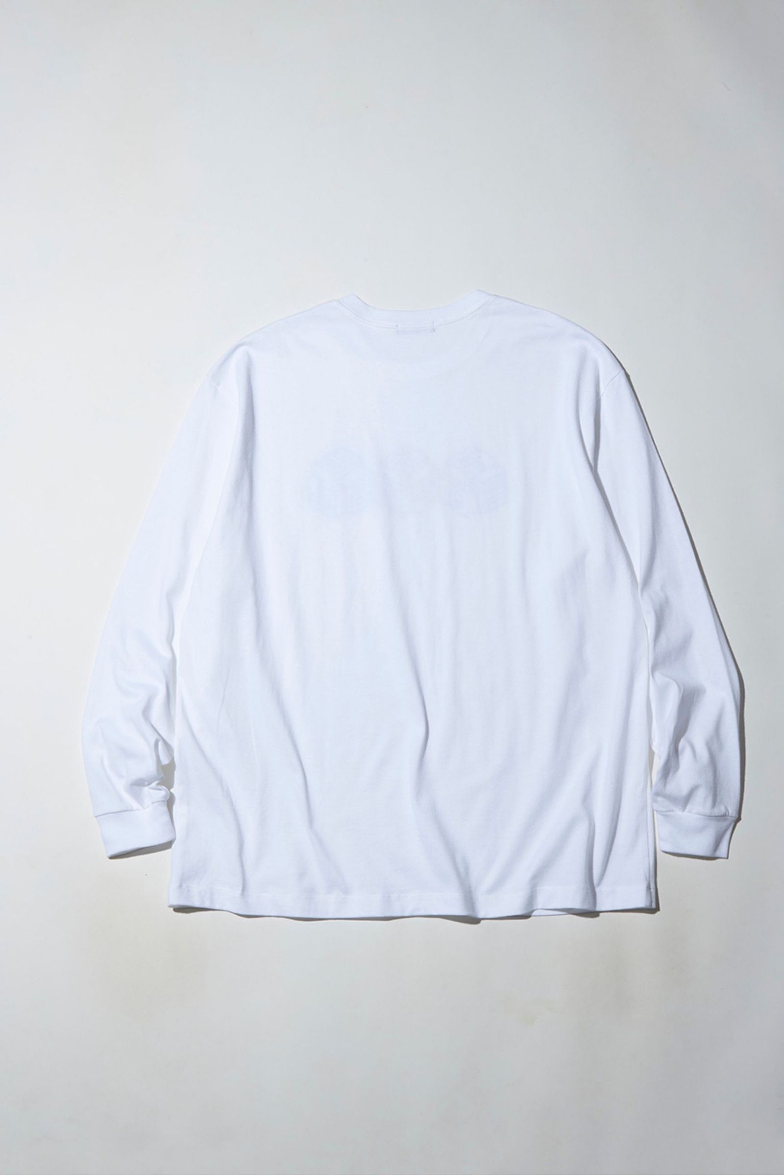 PRINTED CROSS NECK T-SHIRT LS -CUBE-/プリントカットソー