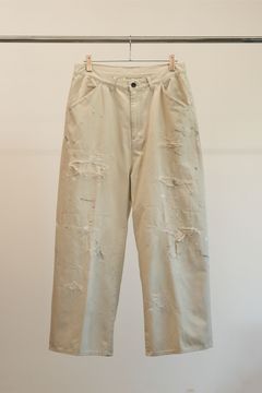 REMAKE WIDE CHINO TROUSERS | BEIGE | チノパン