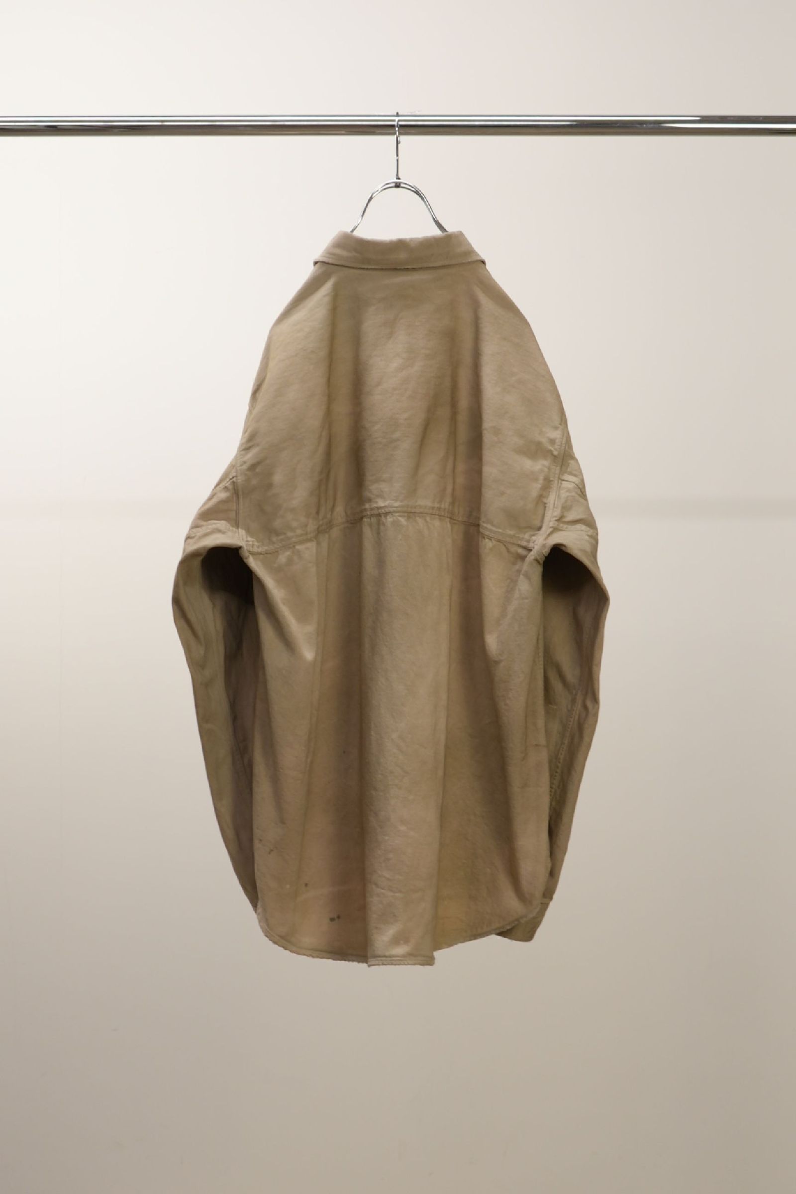 DENIM DRESS SHIRT | SAND | デニムシャツ