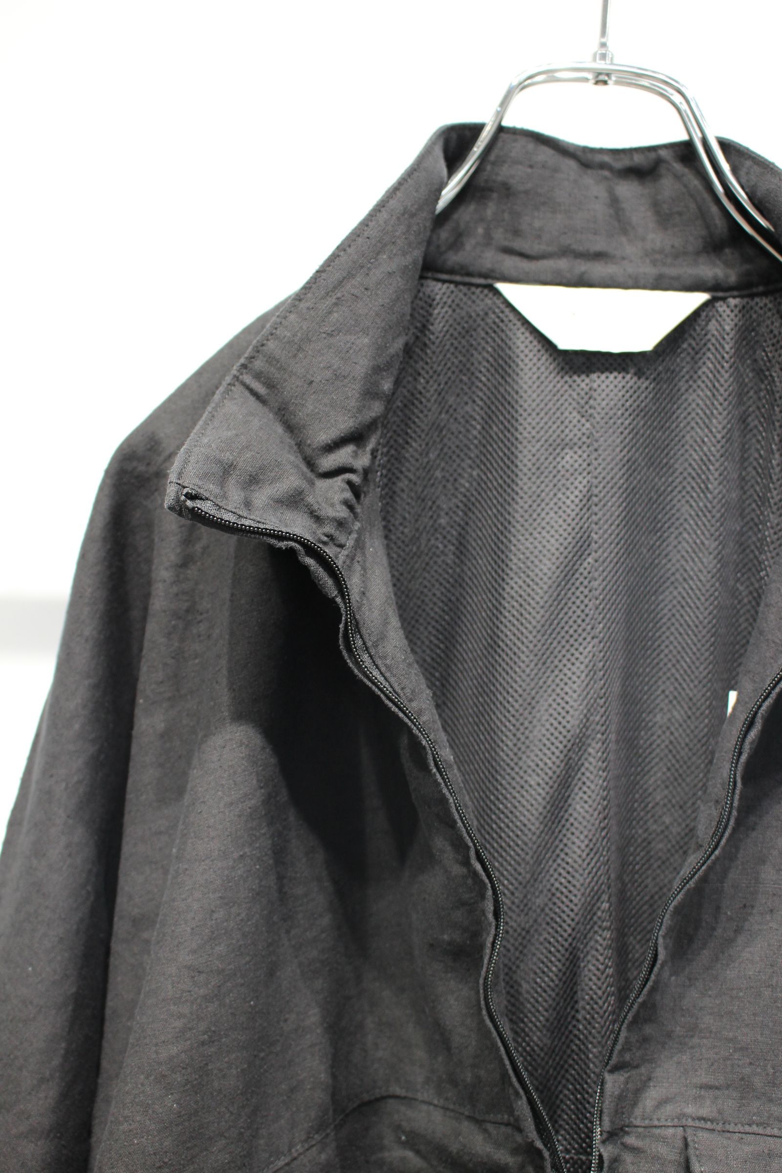 ANCELLM - SILK NEP KIMONO BLOUSON | BLACK | ブルゾン | NapsNote