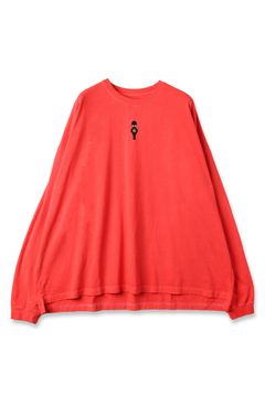 ALIEN PIGMENT OVER SIZE L/S | RED | カットソー