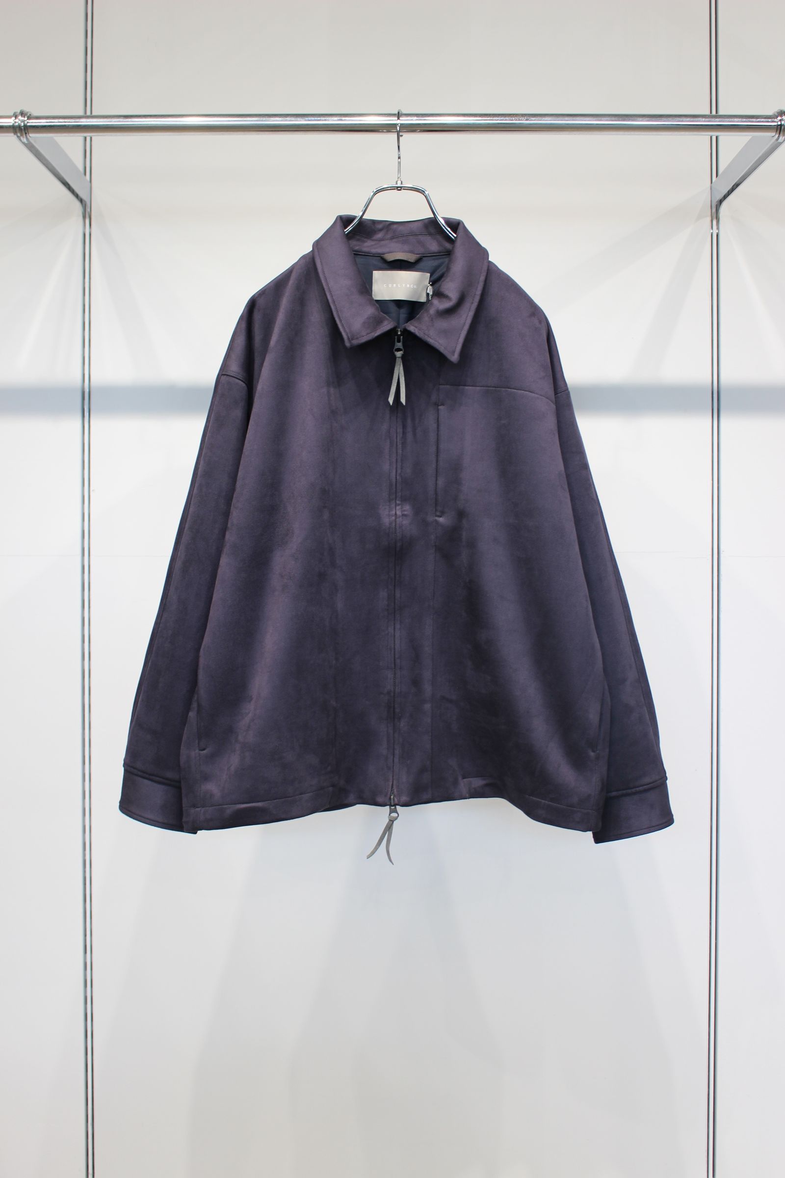 KNIT SUEDE ZIP-UP BLOUSON | SLATE NAVY | ジップアップブルゾン