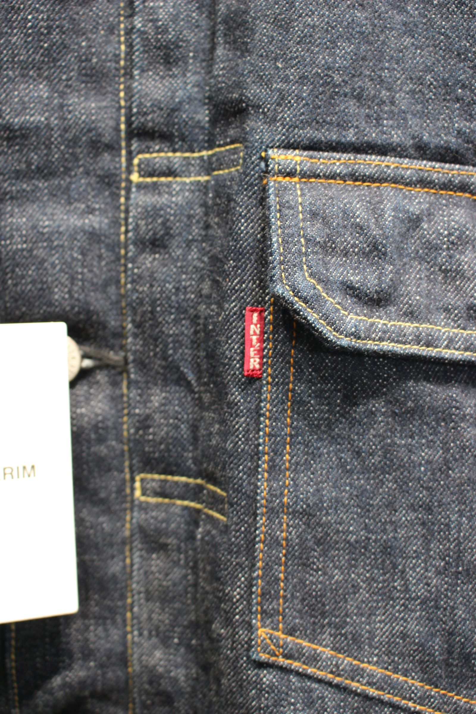 [ラスト1点] HYPER BIG "2ND" SHUTTLE DENIM SIDE PANEL JACKET | NAVY | デニムジャケット