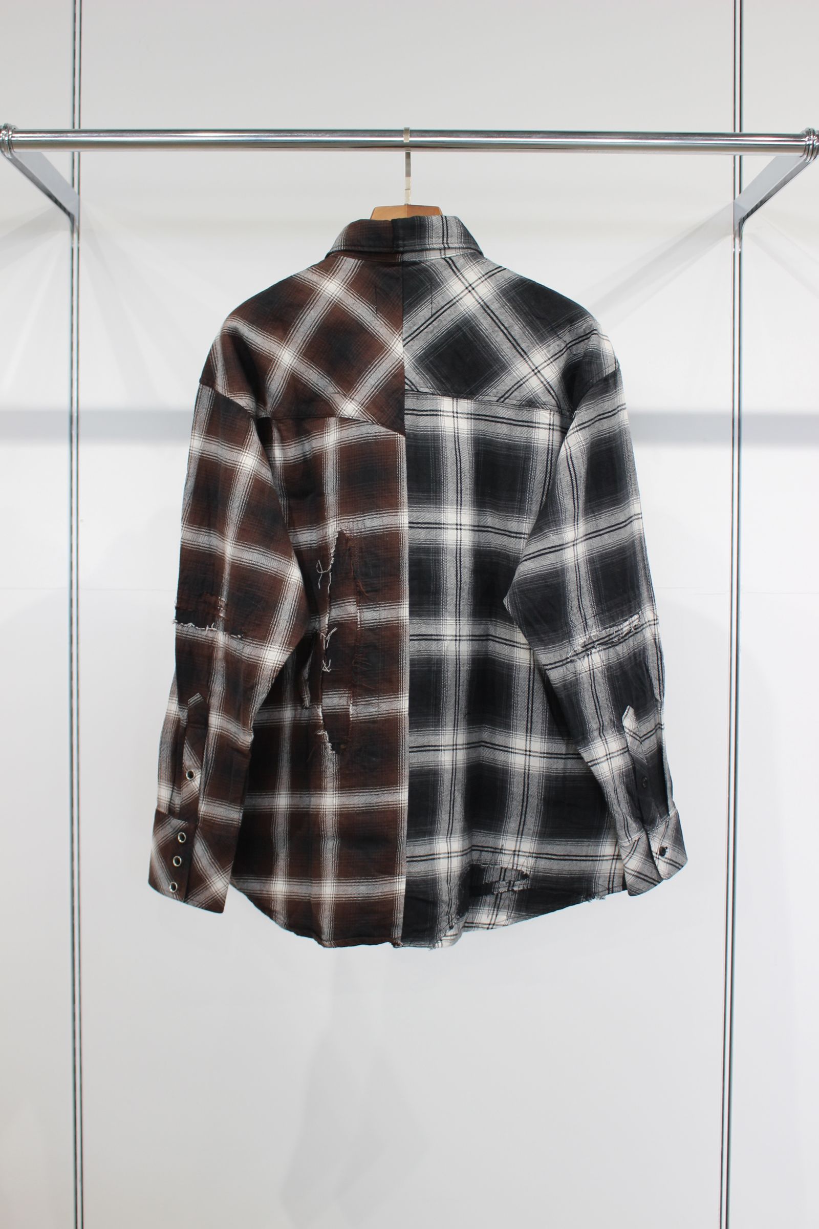 [ラスト1点] Remake shirt | DBR-BLK | シャツ