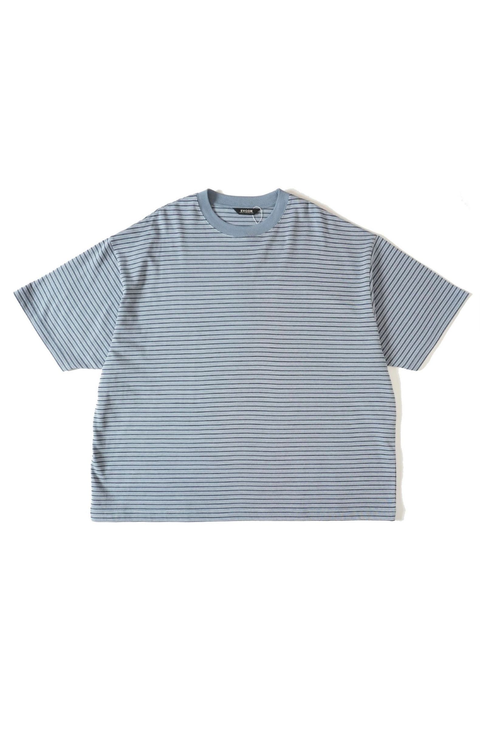 EVCON - BORDER WIDE S/S T-SHIRT/NAVY | NapsNote