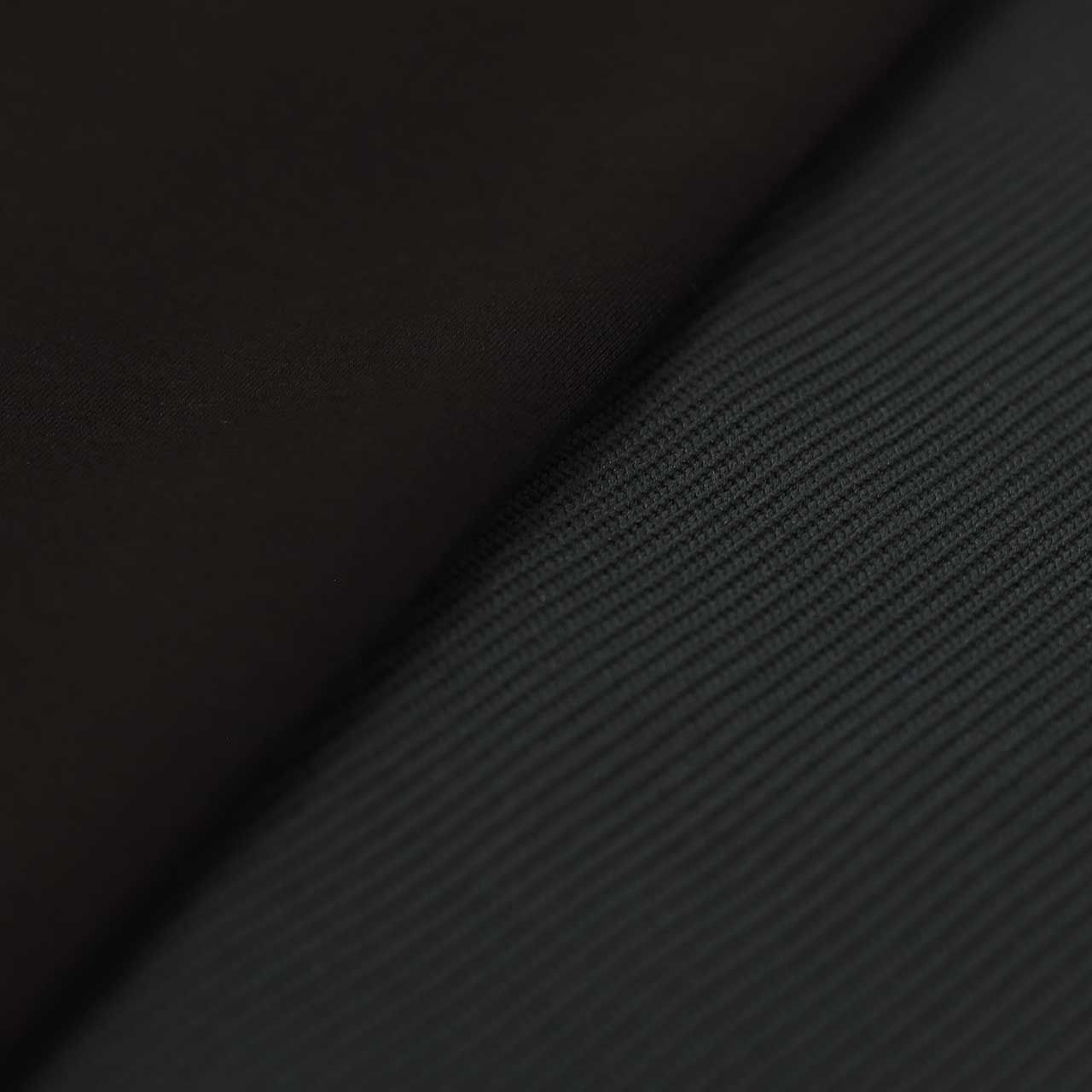 KNIT-COMBI RAYON DOUBLE-KNIT P/O | BLACK | クルーネックプルオーバー