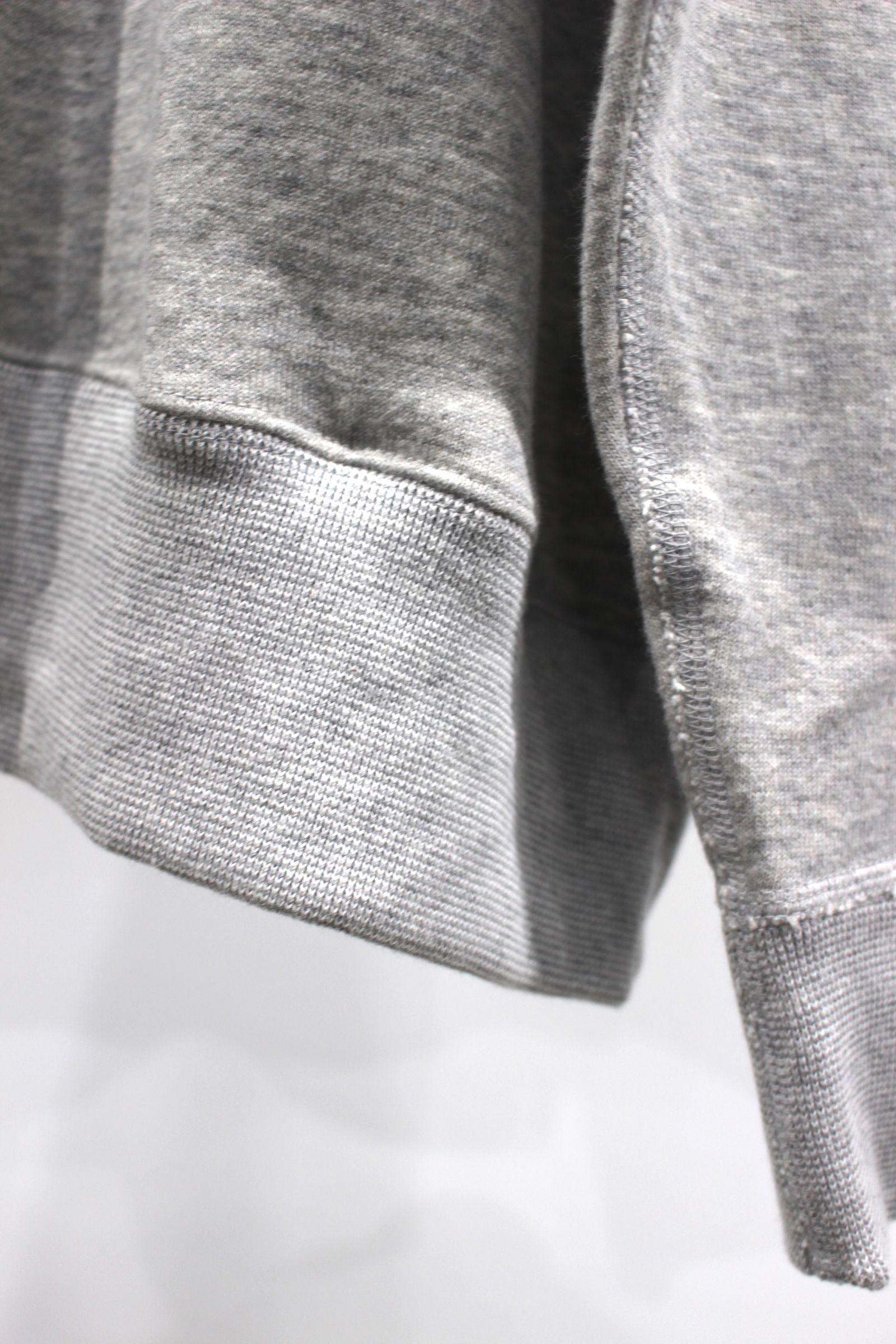 HYPER BIG V-GAZETTE LOOP WHEEL SIDE SEAMLESS SWEAT SHIRT/A.GRAY