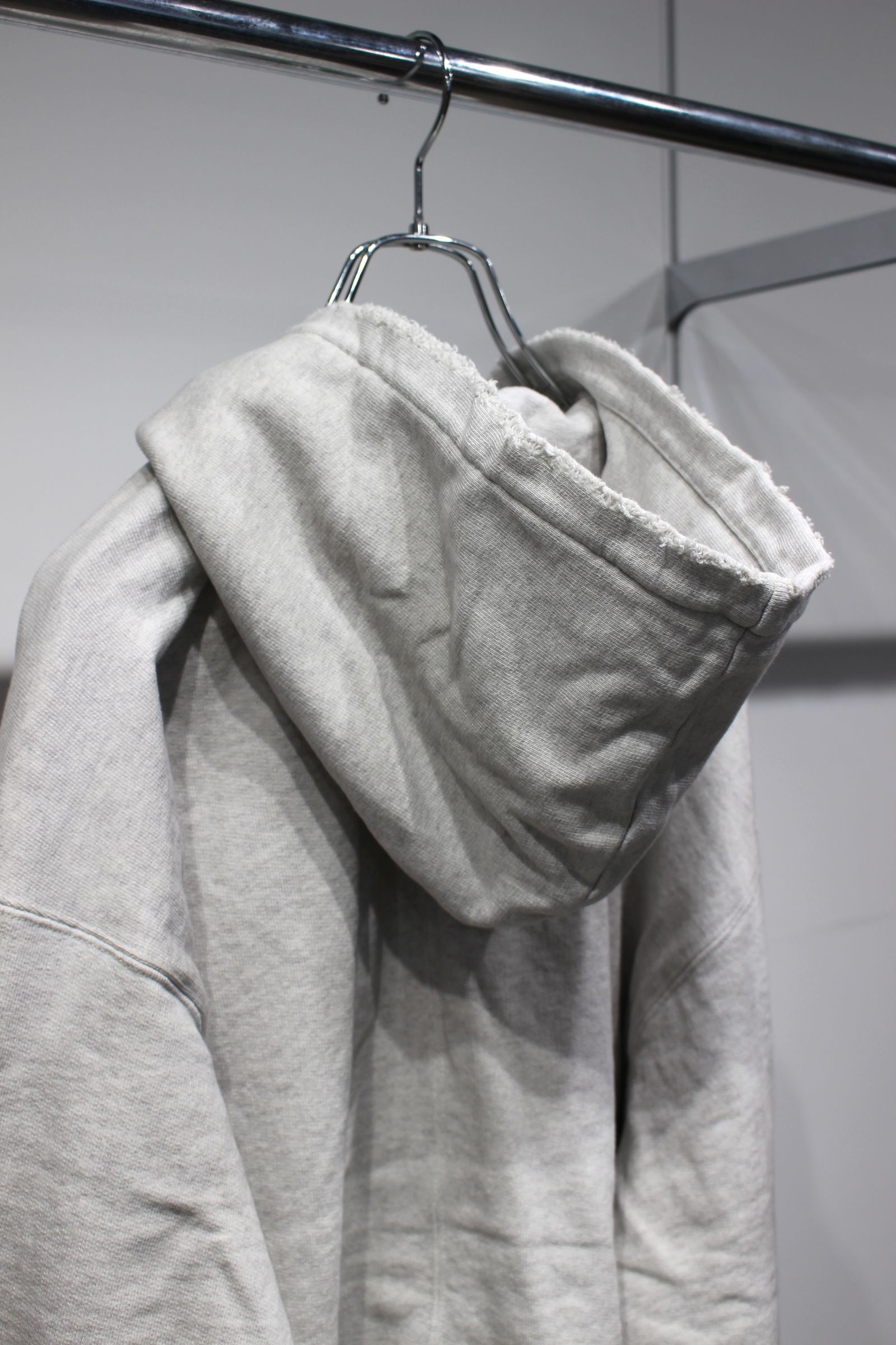 ZIP UP HOODIE | HEATHER WHITE | フーディー