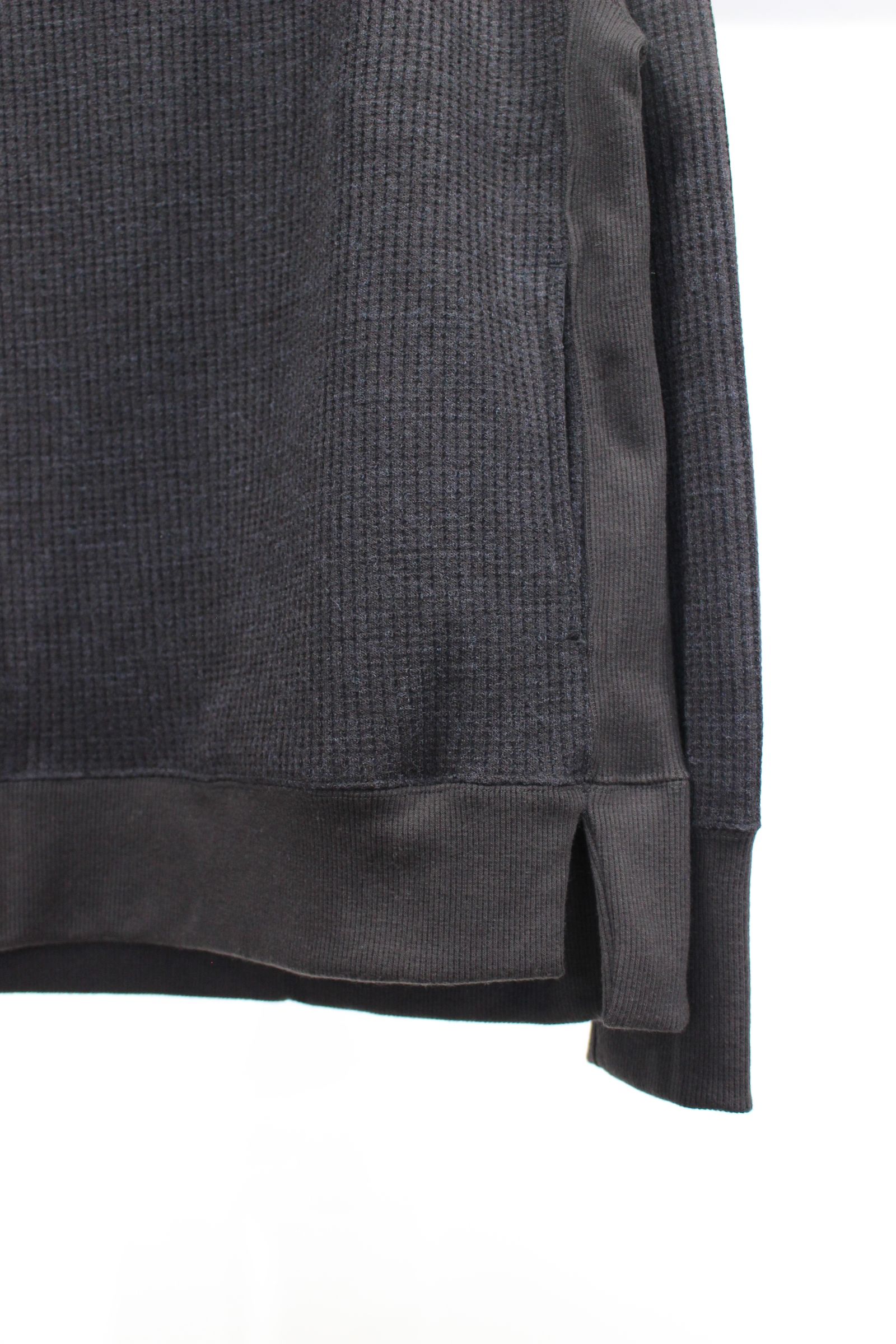 WAFFLE KNIT TURTLENECK P/O/D.NAVY