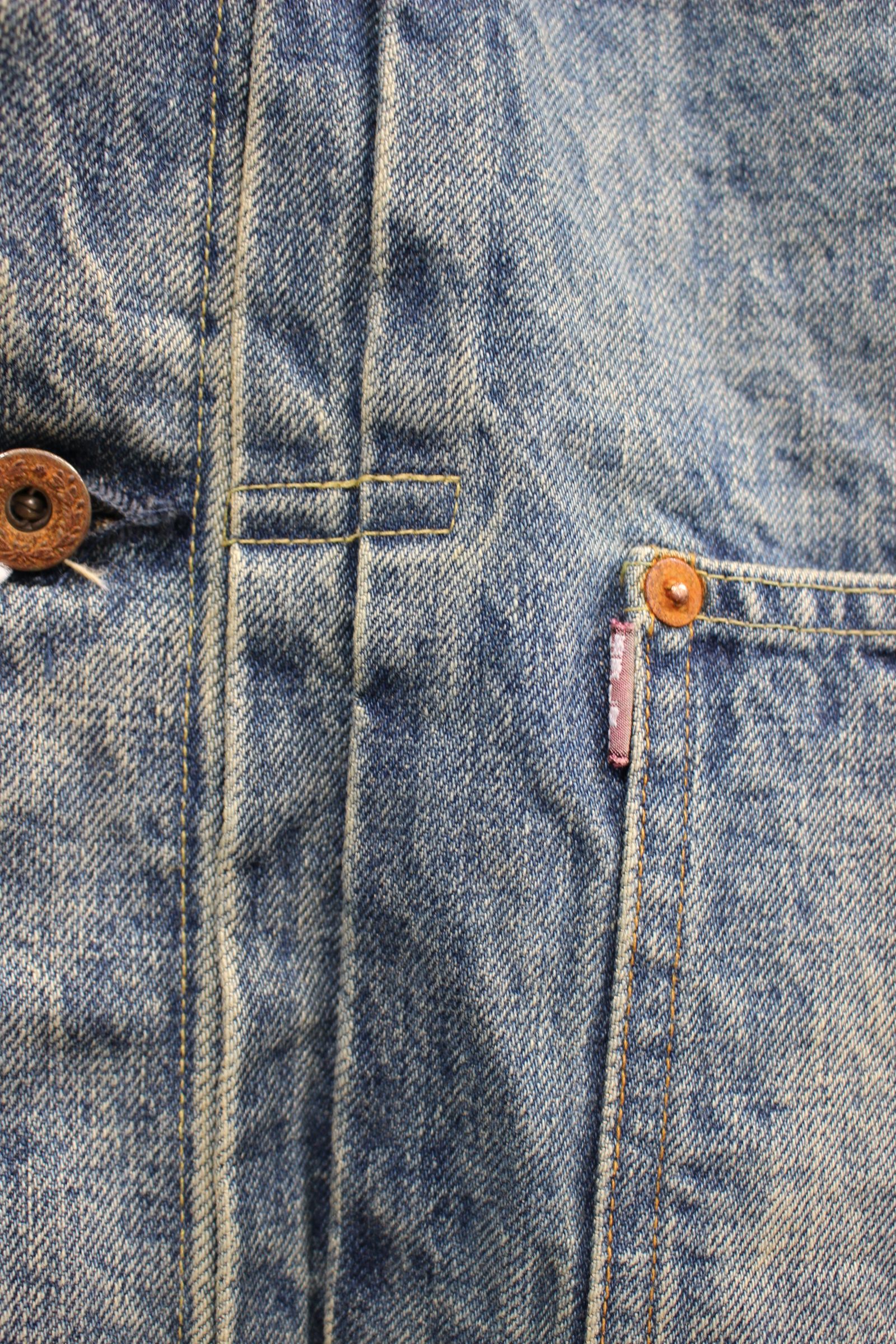 HYPER BIG WWII "1ST" KIBATA VINTAGE WASH SHUTTLE DENIM JACKET/V.NAVY