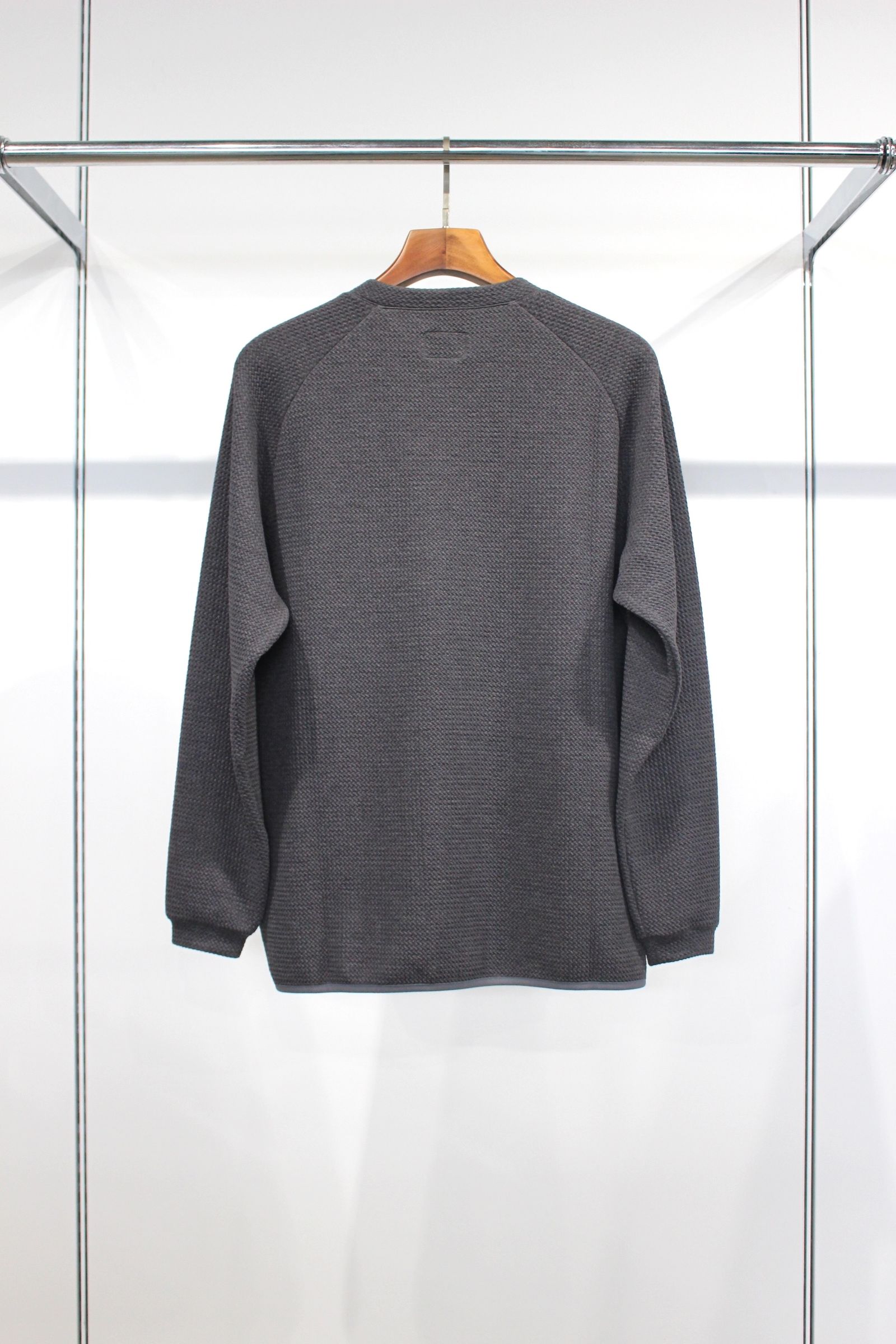SOFT RIPPLE JERSEY L/S TEE | GRAY | カットソー