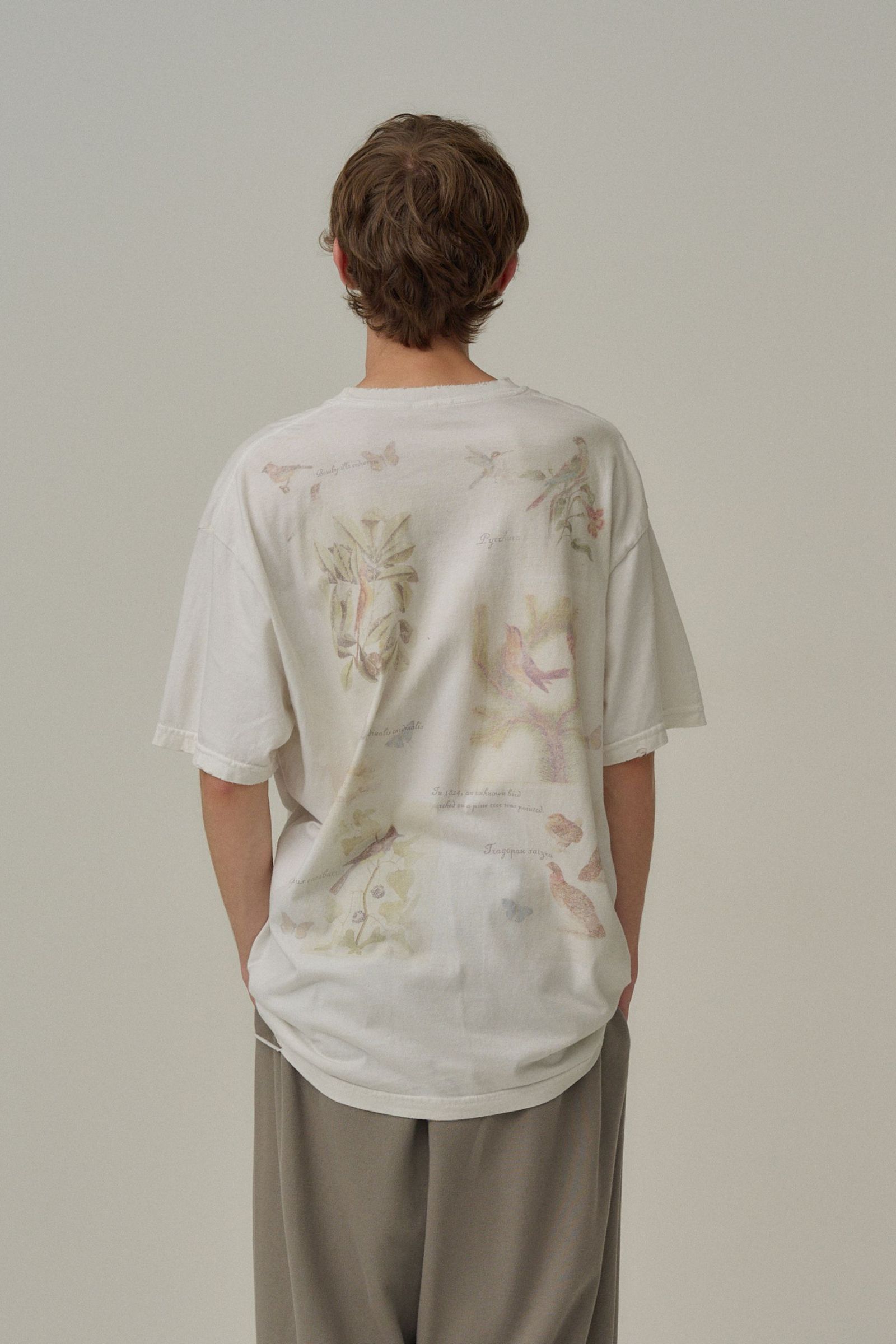 BIRD ENCYCLOPEDIA T-SHIRT | WHITE | カットソー