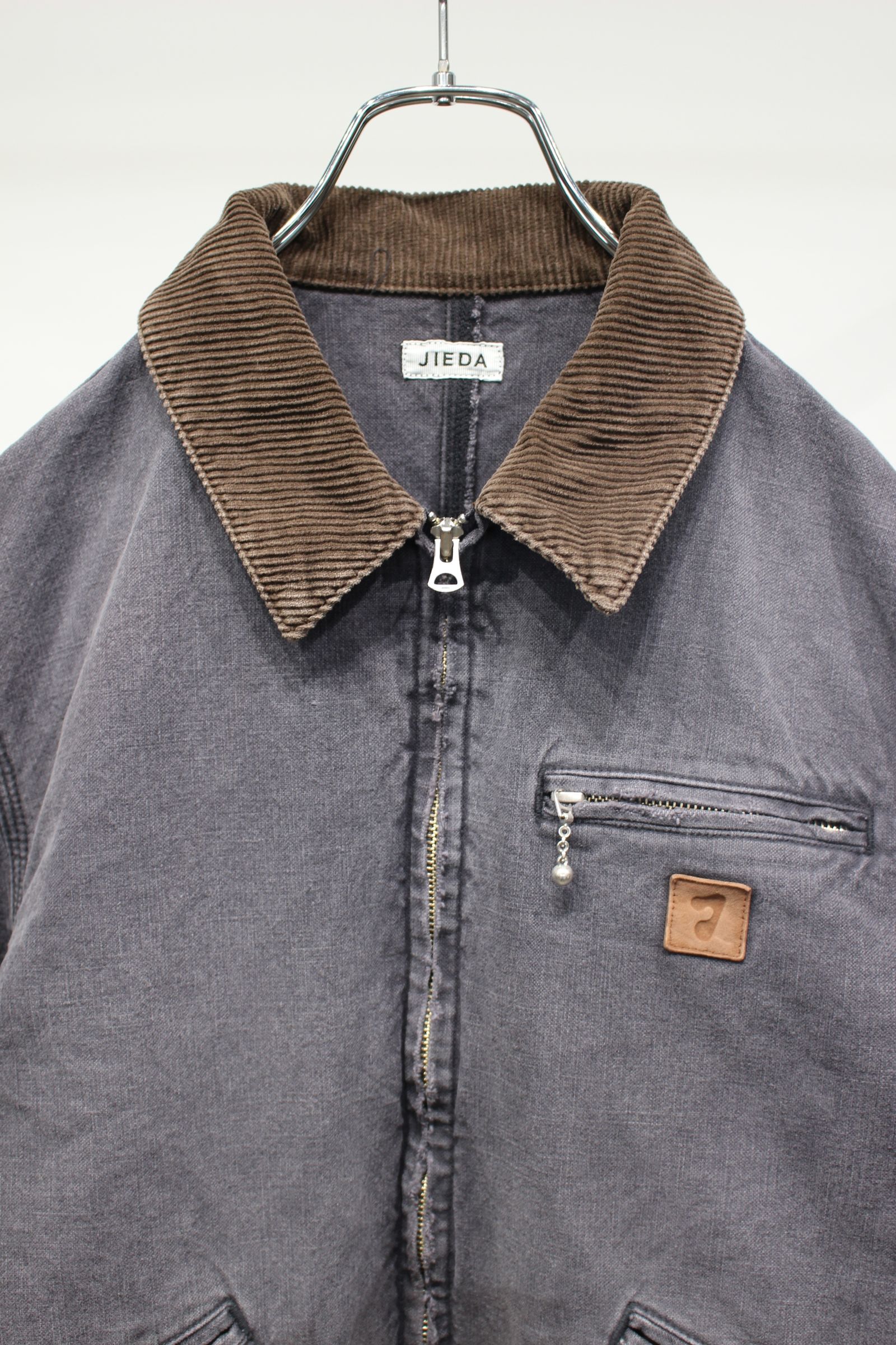 DUCK DAMAGE ZIP JACKET | BLACK | ダックジャケット