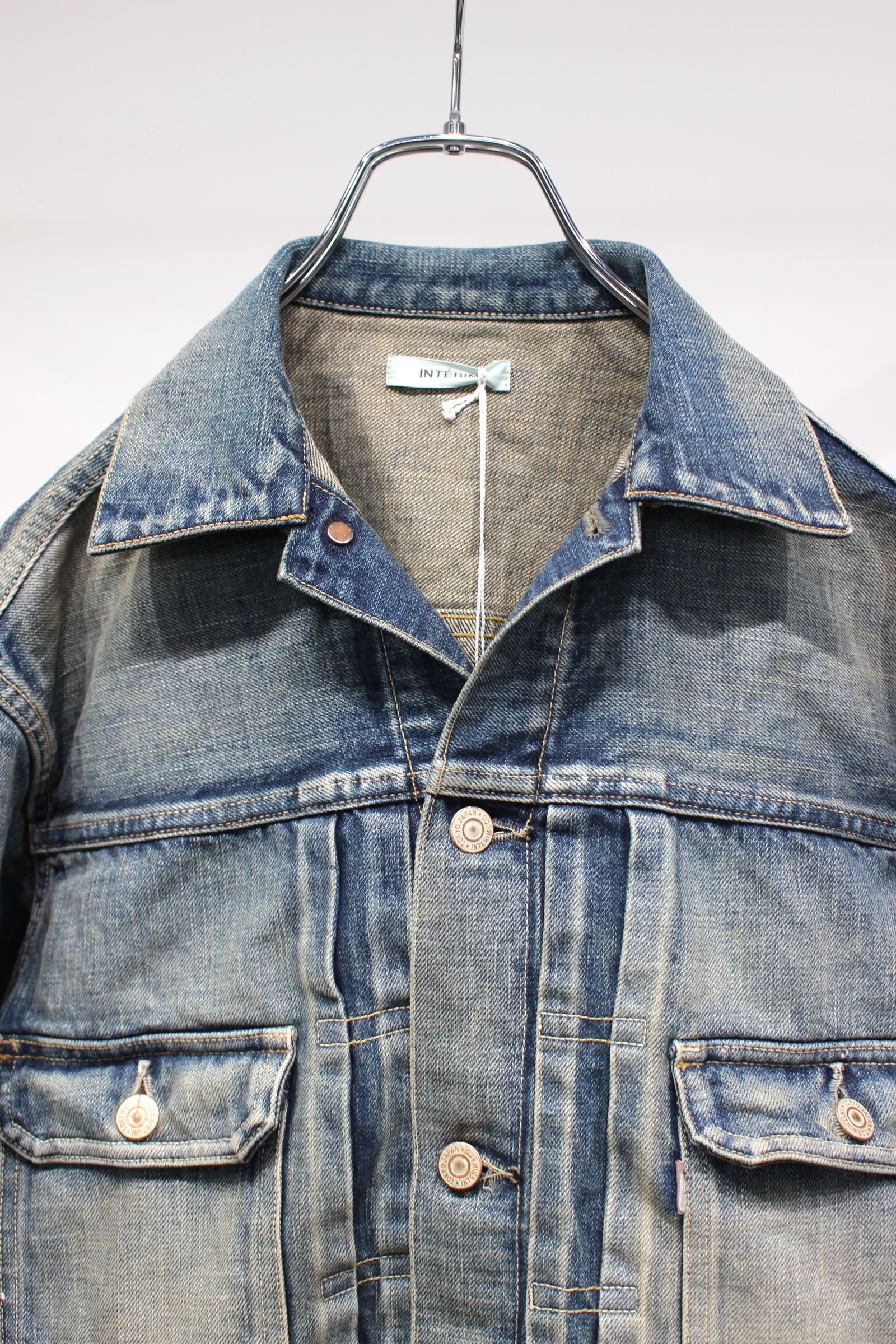 [ラスト1点] CLASSIC VINTAGE "2ND" SHUTTLE DENIM SIDE PANEL JACKET | C.NAVY | デニムジャケット