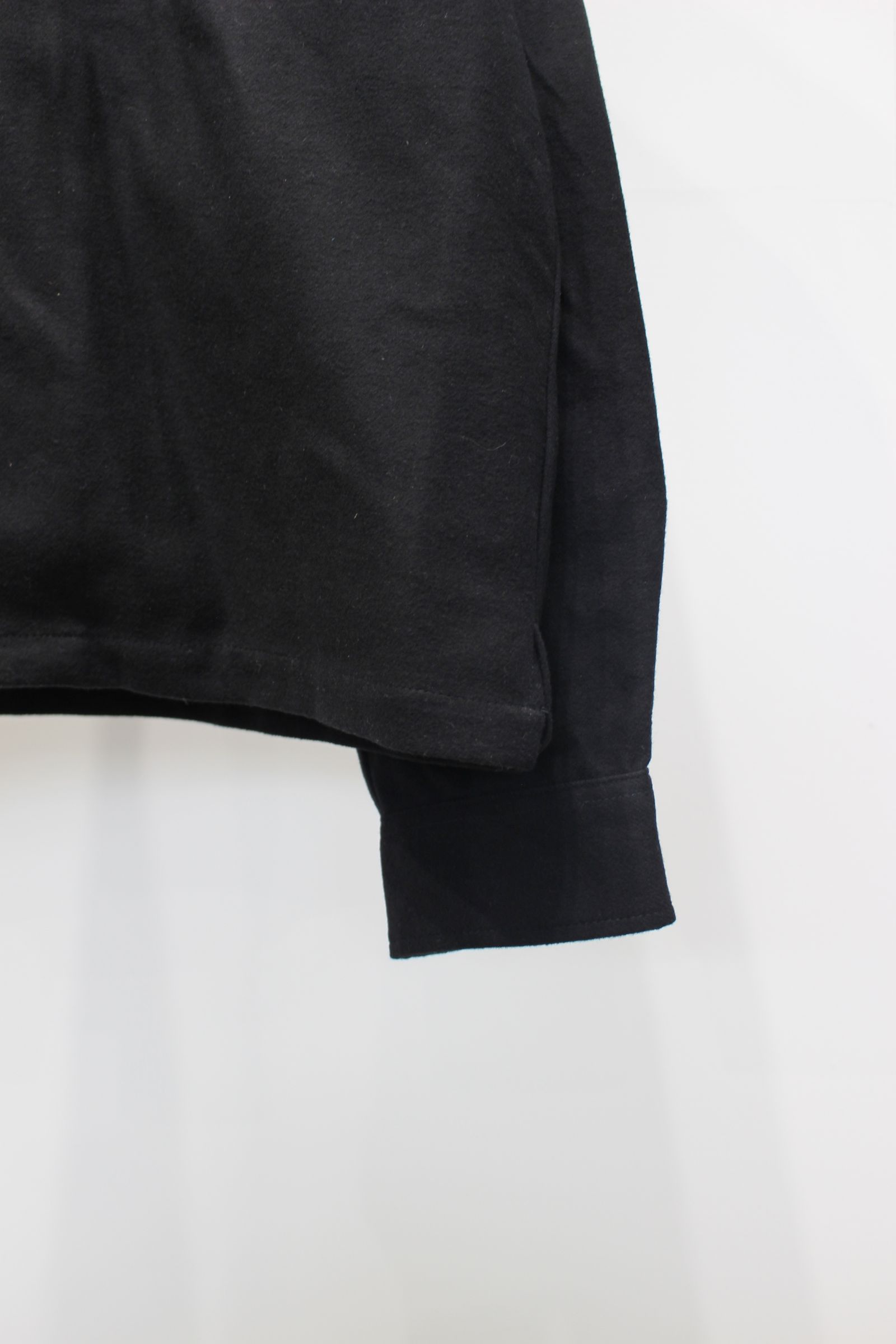 FLANNEL ZIP SHIRT | BLACK | ジップシャツ