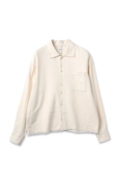 COTTON SILK CUT-OFF SHORT SHIRT | WHITE | ショートシャツ