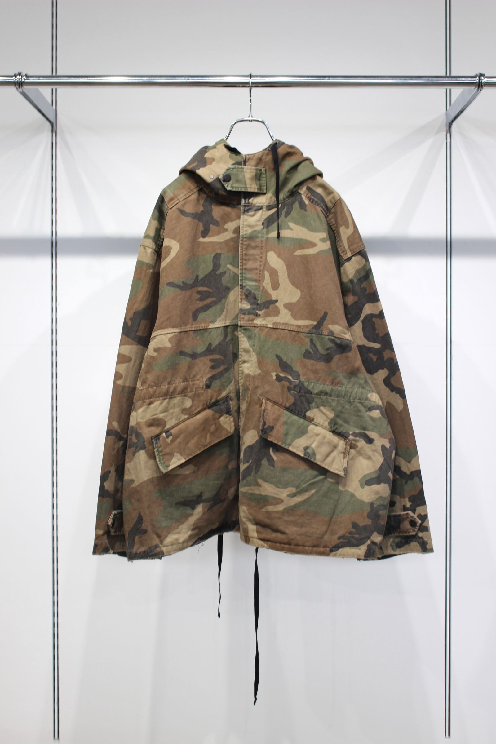 CAMO OVER HOODIE | WOODLAND | 迷彩ジャケット