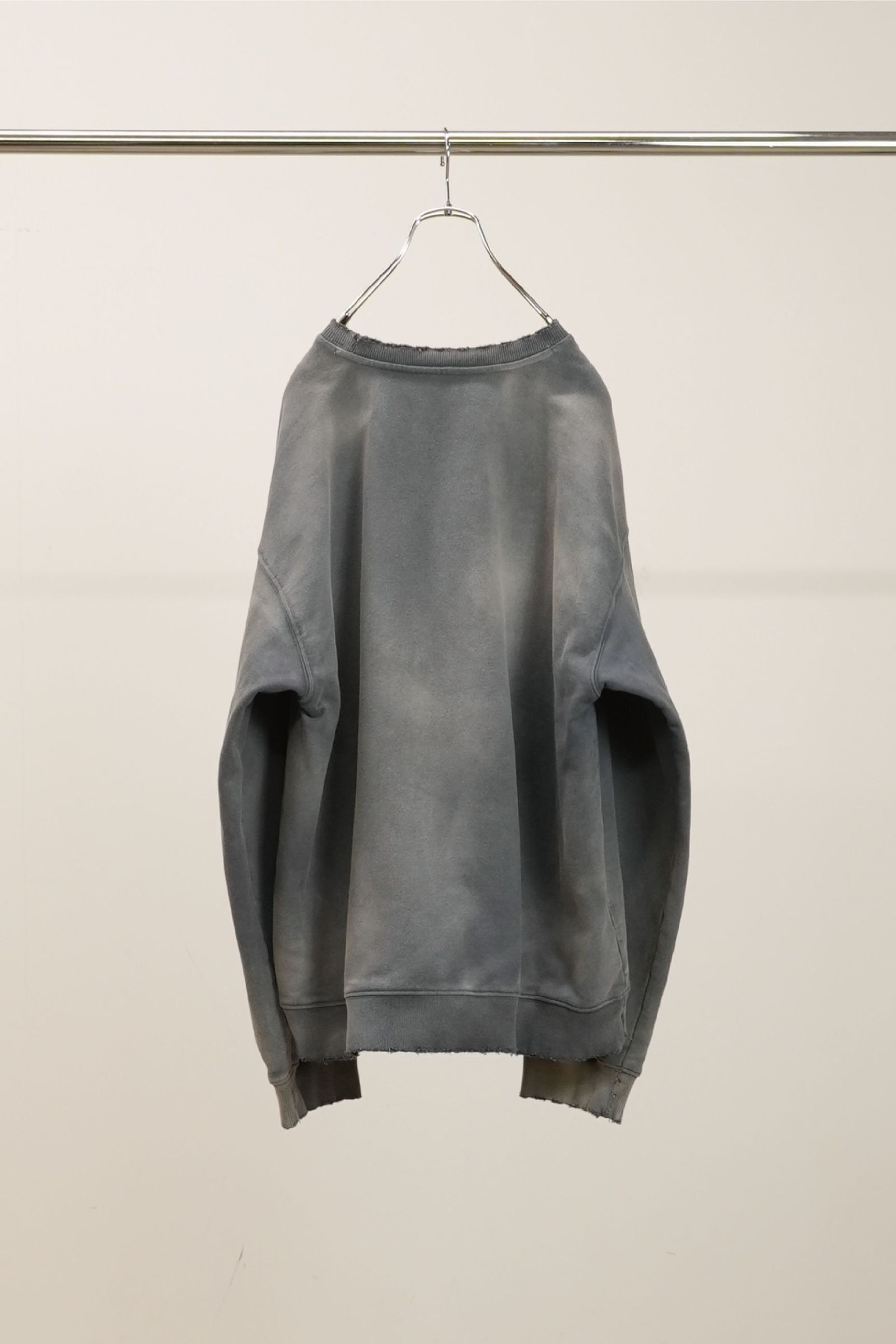 [ラスト1点] UNEVENNESS SWEAT SHIRT | GRAY | スウェット