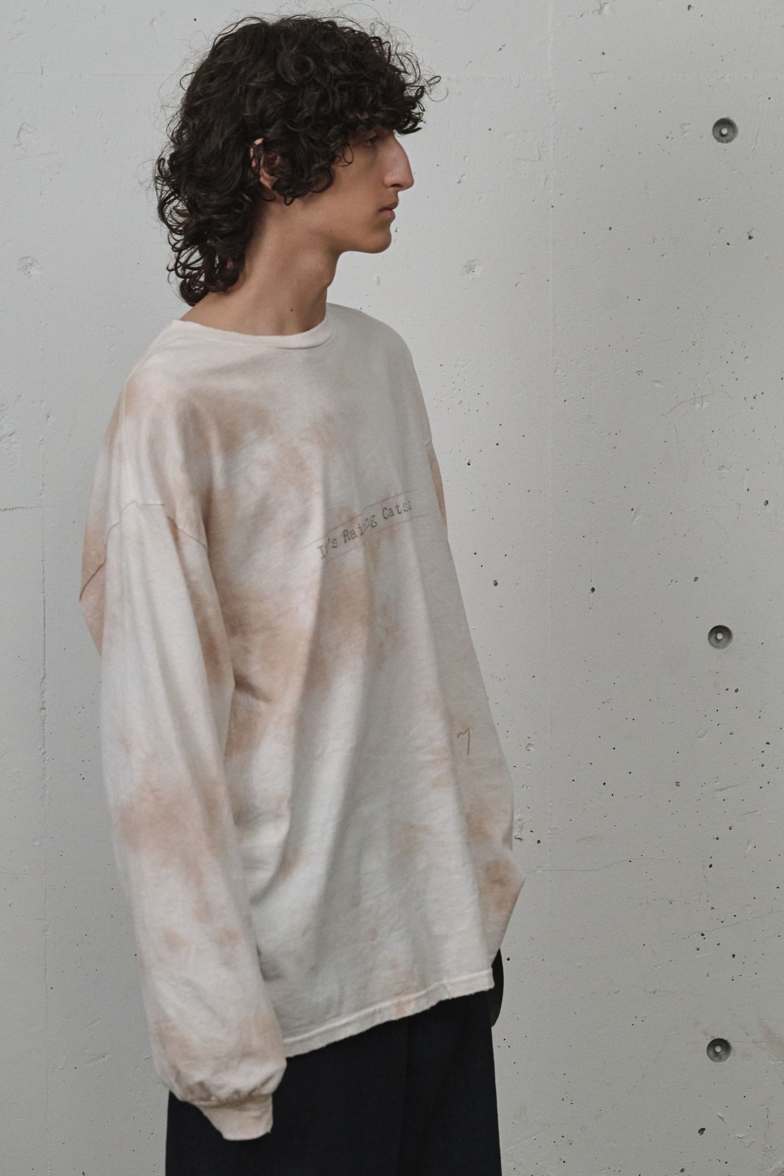 UNEVENNESS CATS AND DOGS LS | PINK | カットソー