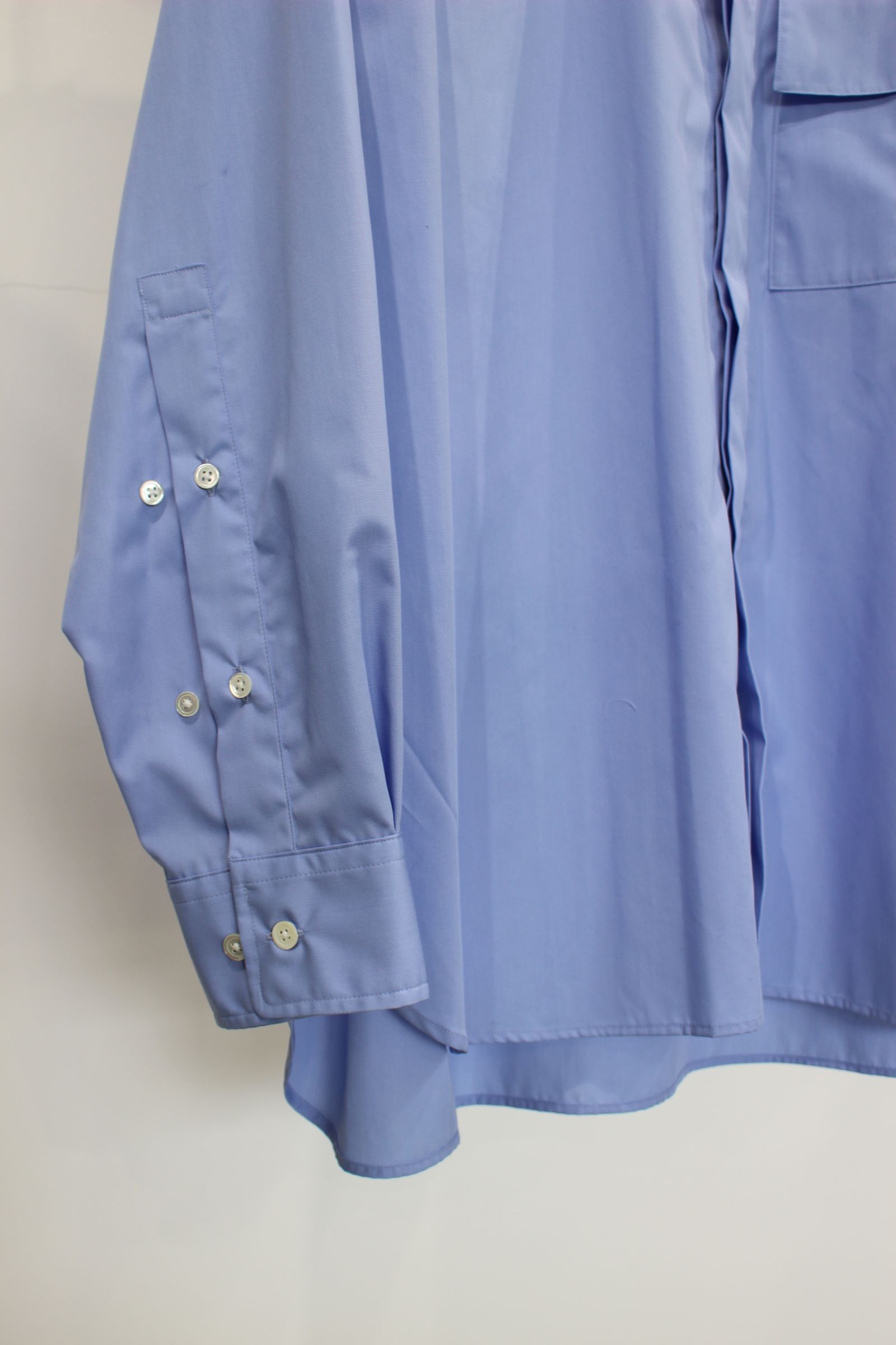 STEP POCKET FLYFRONT SHIRT/SAX