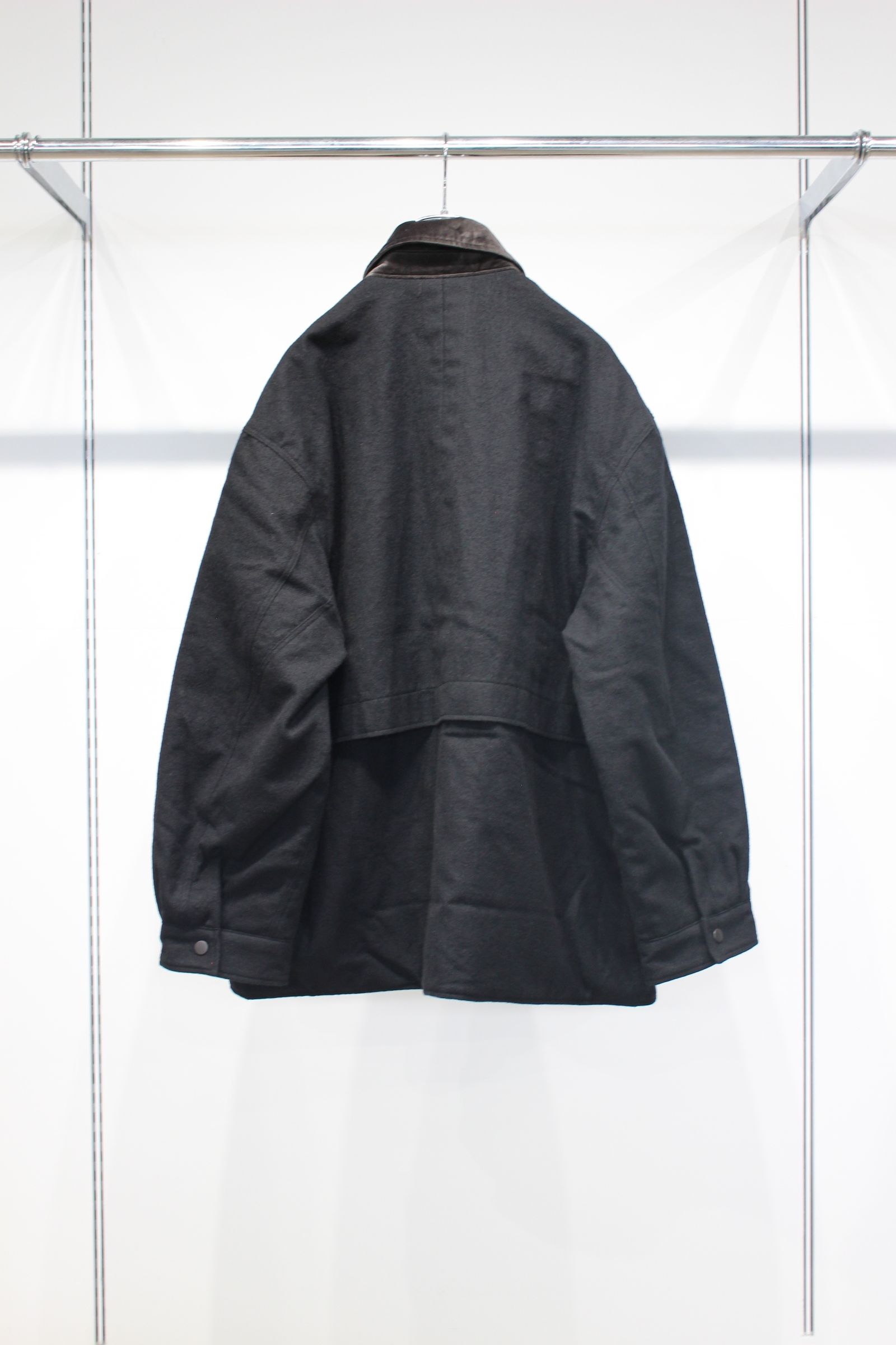 WOOL HALF JACKET | BLACK | ハーフジャケット