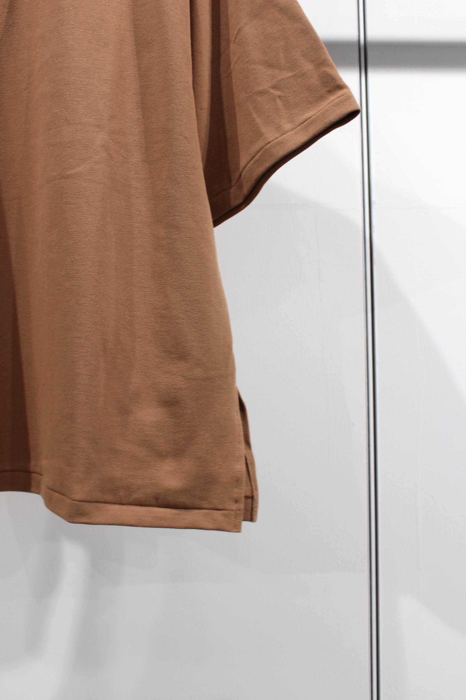 HYPER BIG TANGIS PIQUE SKIPPER POLO SHIRT | BROWN | ポロシャツ