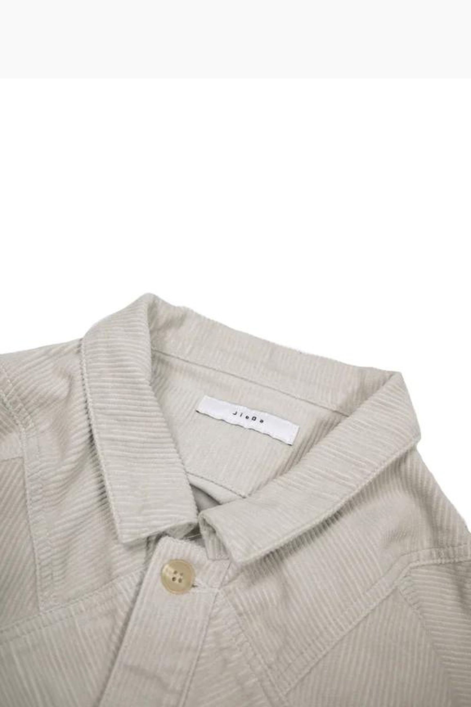 PANEL CORDUROY JACKET/OFF WHITE
