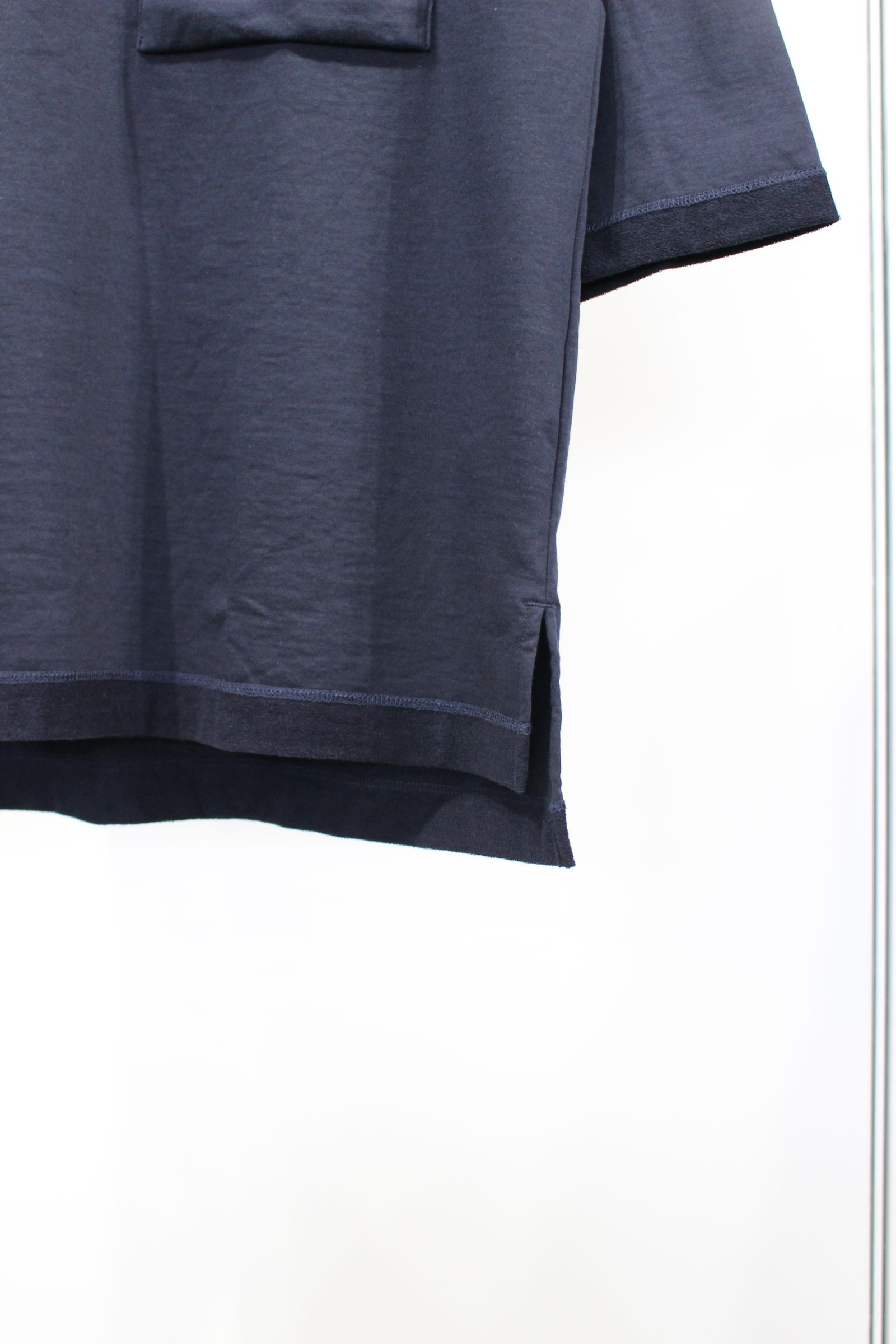 COMPACT FRENCH TERRY Q/S TEE | NAVY | カットソー
