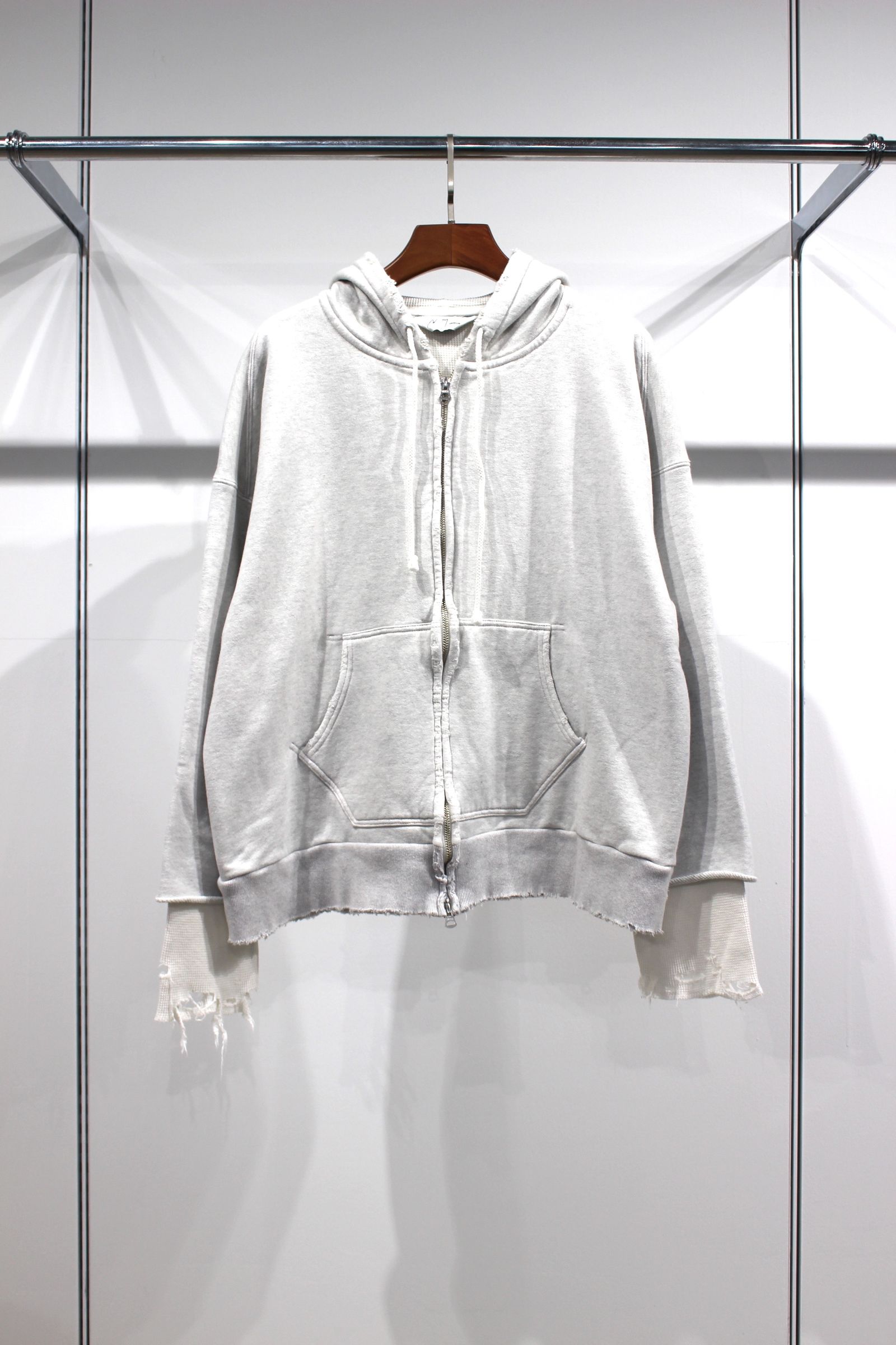 ANCELLM - ZIP-UP HOODIE/WHITE | NapsNote