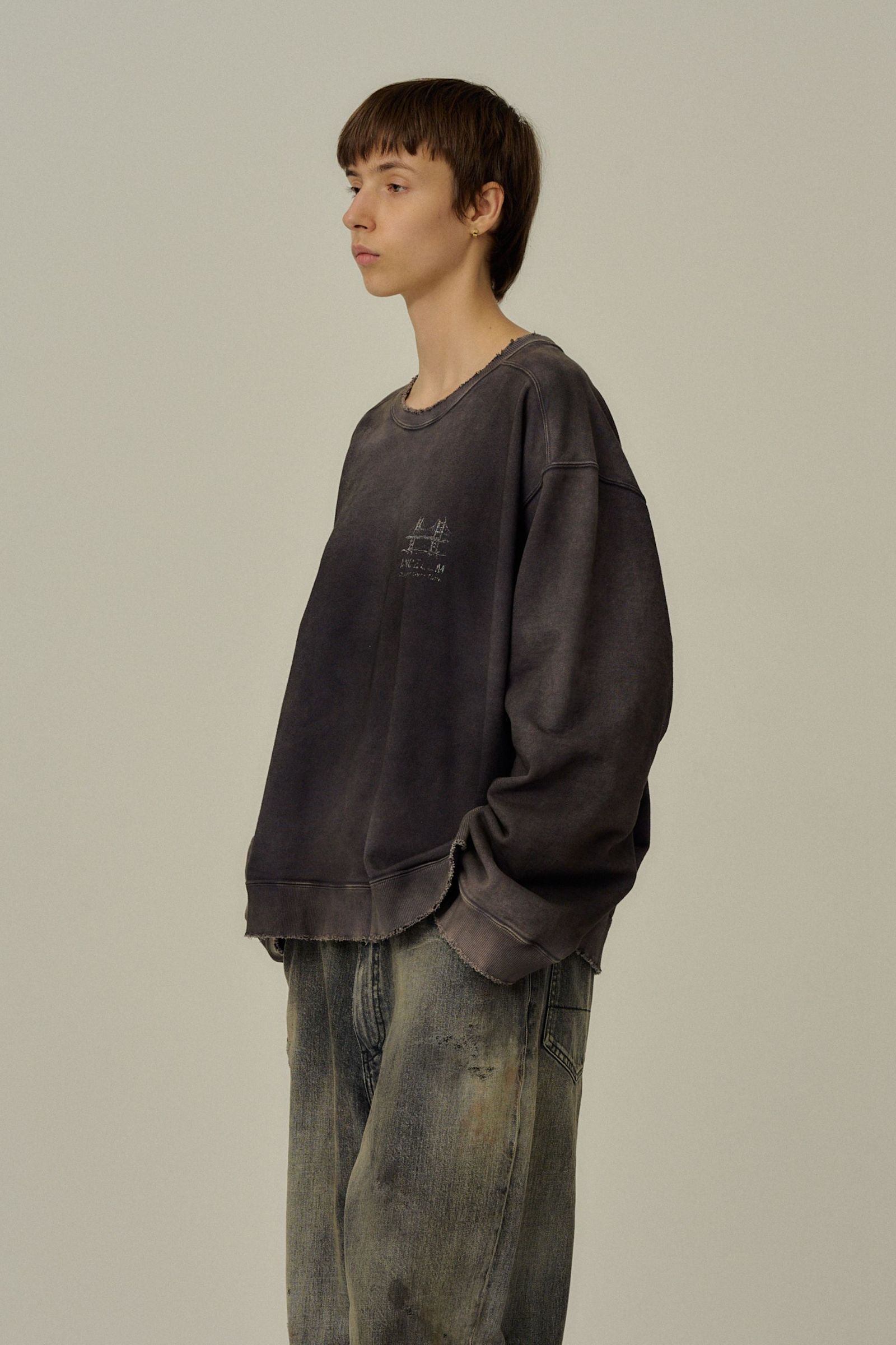 [ラスト1点] BRIDGE SWEAT SHIRT | BLACK | スウェット