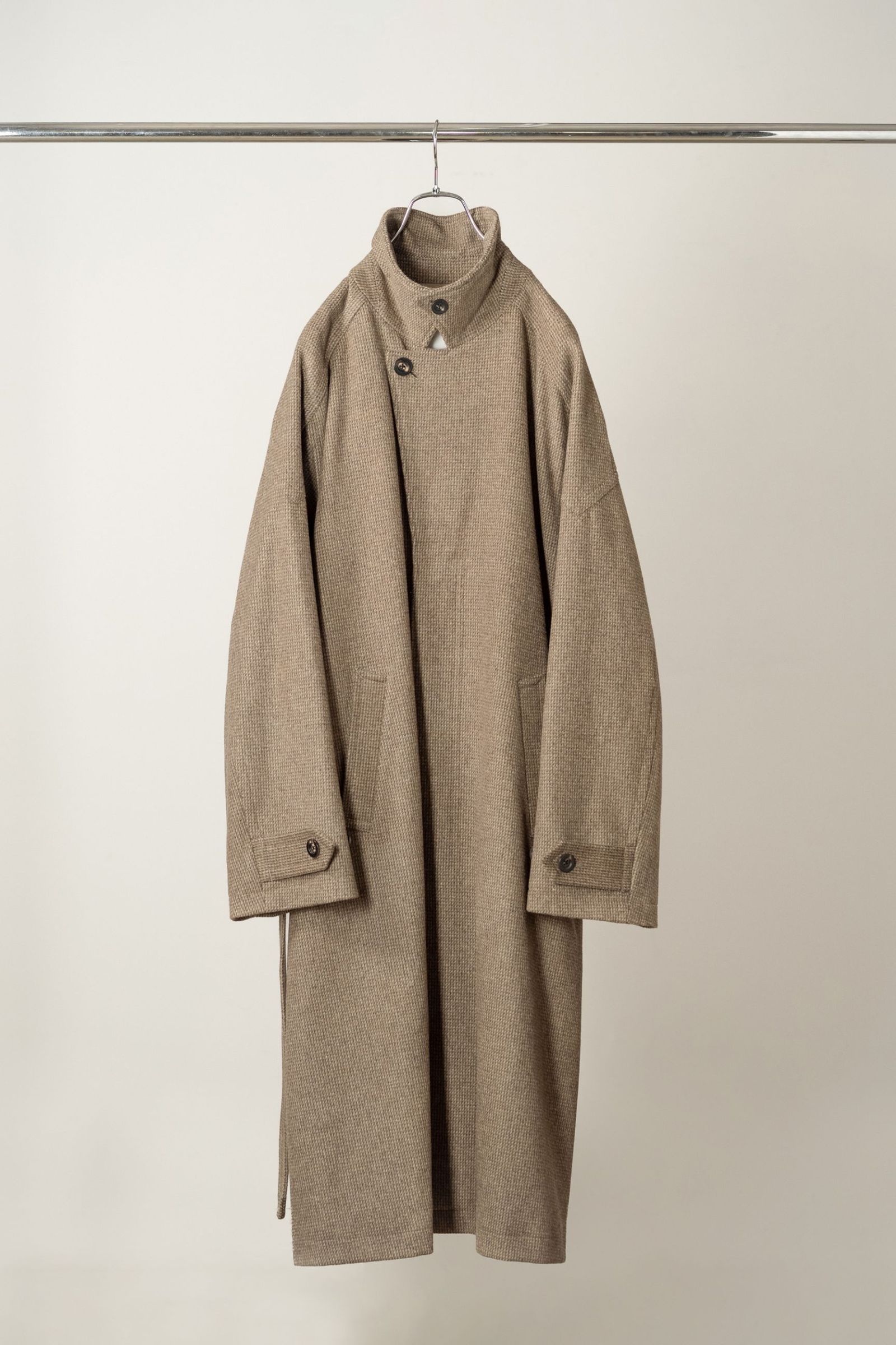 WOOL BLANKET BALMACAAN COAT | BEIGE | コート